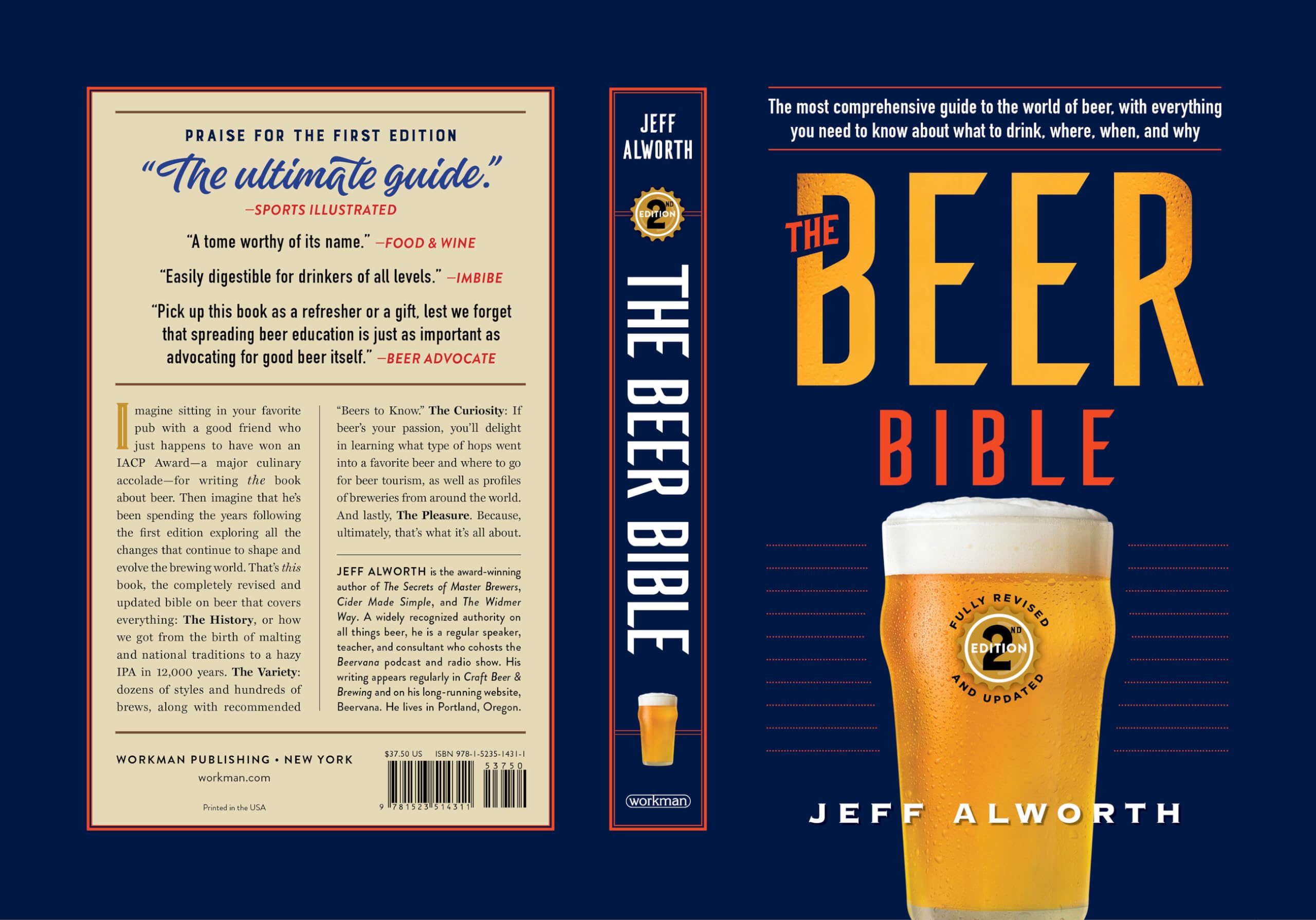The Beer Bible: Second Edition - Ultimate Guide to Beer Styles, Brewing & Tasting | Perfect for Home Brewers & Beer Enthusiasts