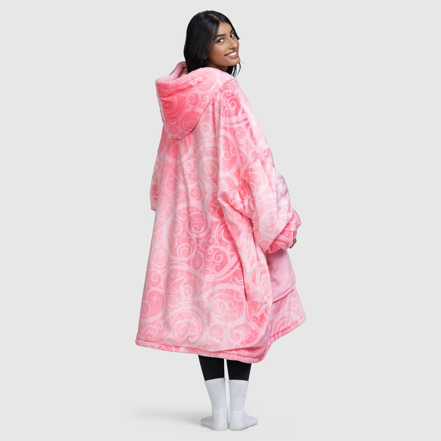 Wicked Glinda Oodie - Cozy Fleece Hoodie Blanket for Women & Men | Perfect for Lounging, Movie Nights & Cold Weather