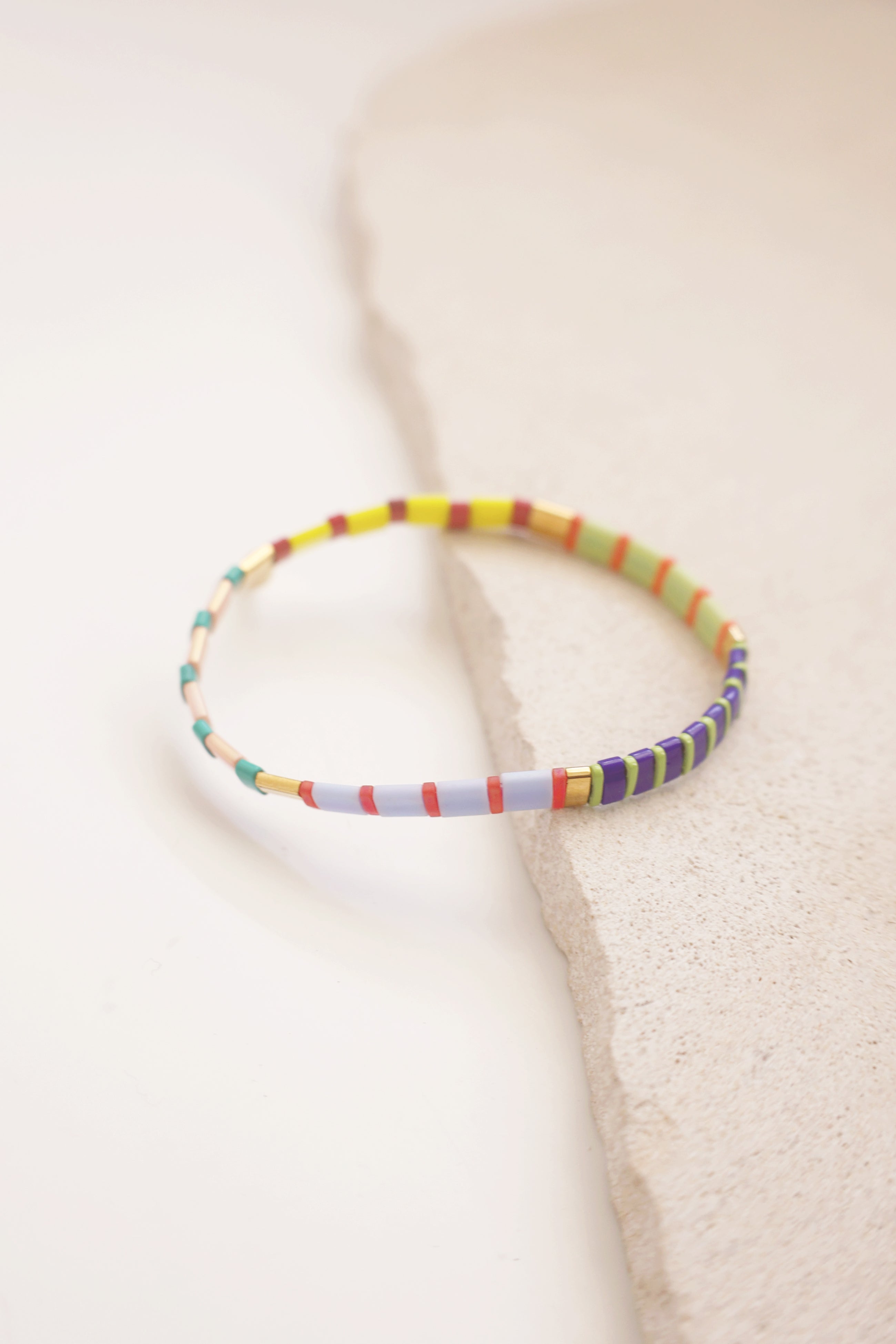 Blueberry Beaded Chicklet Bracelet - Stylish Handmade Beaded Jewelry for Women, Teens & Girls - Perfect for Parties, Gifts & Everyday Wear