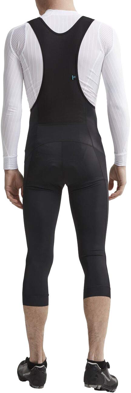 Craft Sportswear Men's Essence Bib Knickers - Padded Cycling Bib Shorts with C3 Infinity Pad for Road & Mountain Biking | Comfortable Bike Shorts for Long Distance Cycling & Training