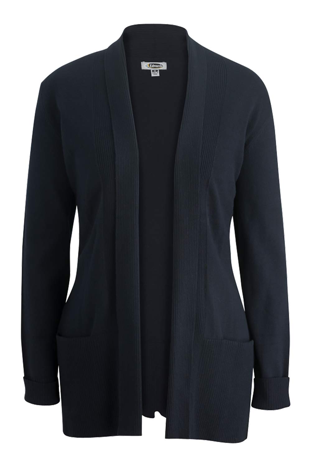 Edwards Women's Shawl Collar Cardigan Sweater - Soft Knit Long Sleeve Open Front Wrap - Perfect for Office, Date Night & Fall Layering