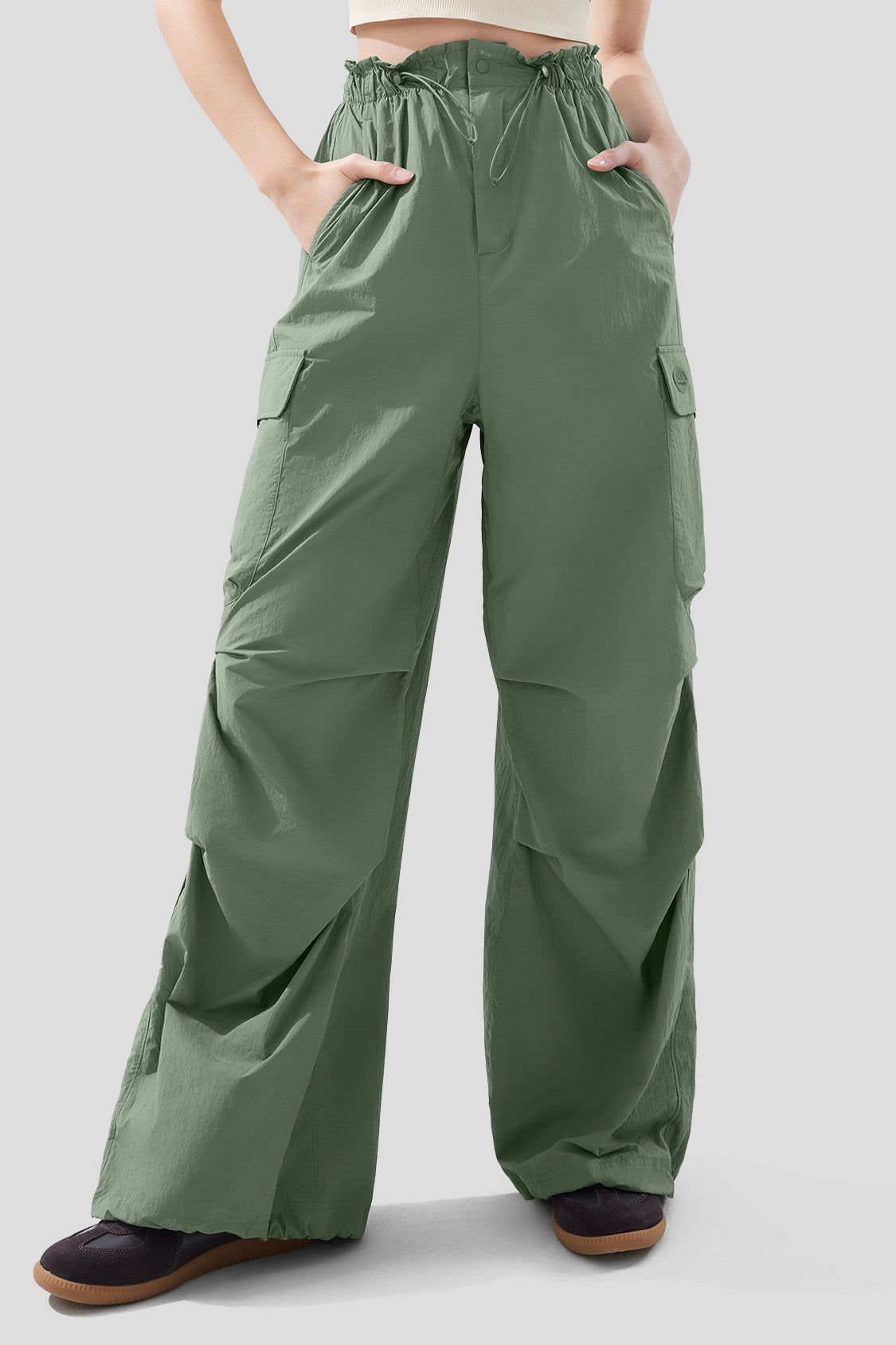 Women's Quick Dry Parachute Pants UPF 50+ Sun Protection - Lightweight Hiking Travel Yoga Outdoor Adventure Pants