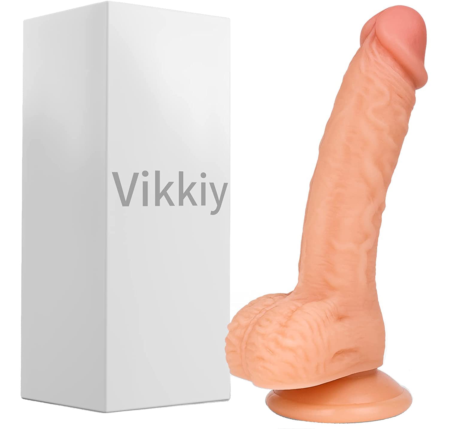7.3 Inch Realistic Dildo - Body-Safe Silicone G-Spot Stimulator with Strong Suction Cup | Hands-Free Sex Toy for Couples & Solo Play | Perfect for Shower, Bedroom & BDSM Scenes