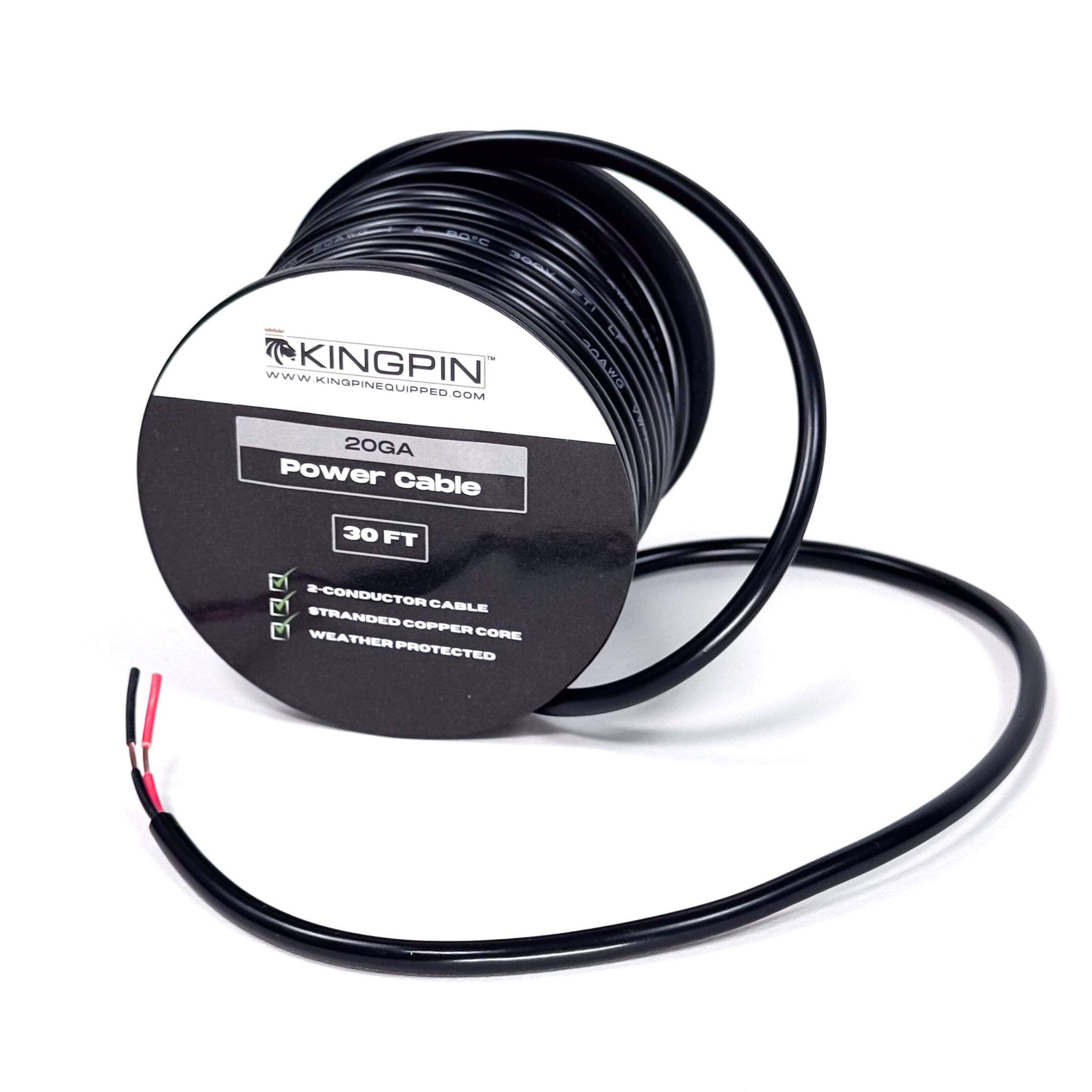 20GA Power Cable - High Quality Durable Electrical Cord for Home & Office Use - Perfect for Computers, TVs, and Appliances