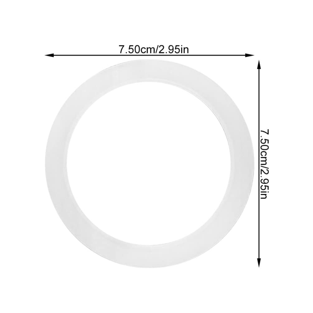 6-Pack Silicone Coffee Pot Seal Rings - Replacement Gaskets for Moka Pot, Espresso Maker & Coffee Machine Accessories - Durable & Heat-Resistant for Perfect Brewing at Home or Office