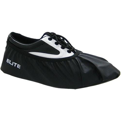 ELITE Pro Tec Bowling Shoe Covers - Black Non-Slip Shoe Protectors for Bowling Alleys | Perfect for League Play & Tournament Use