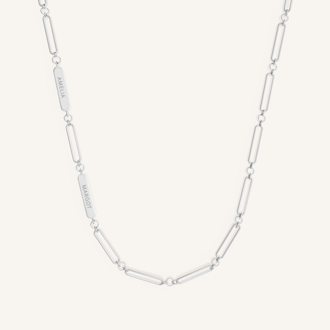 Stylish Etch Chain Necklace for Women - Dainty Gold & Silver Layering Necklace Jewelry - Perfect for Everyday Wear, Date Nights & Gifts