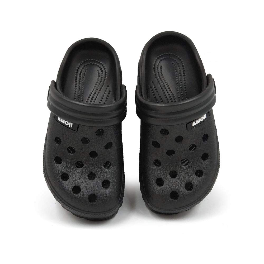 Amoji Kids Garden Clogs - Slip On Waterproof Shoes for Boys & Girls - Perfect for Outdoor Play, Beach, Pool & Backyard Activities