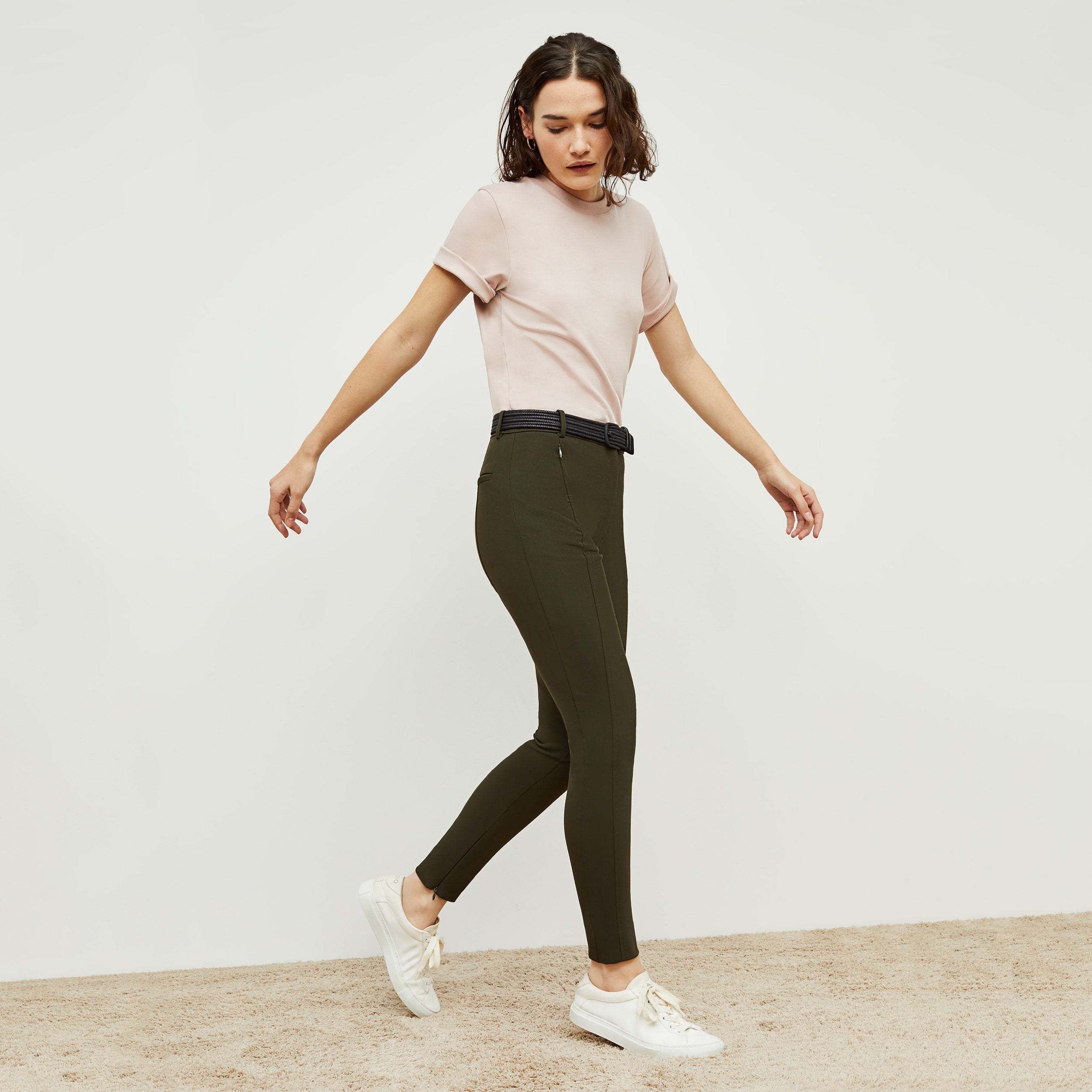 Curie Pant PowerStretch Pro - High-Performance Stretch Pants for Women in Dark Olive | Perfect for Yoga, Hiking & Outdoor Activities