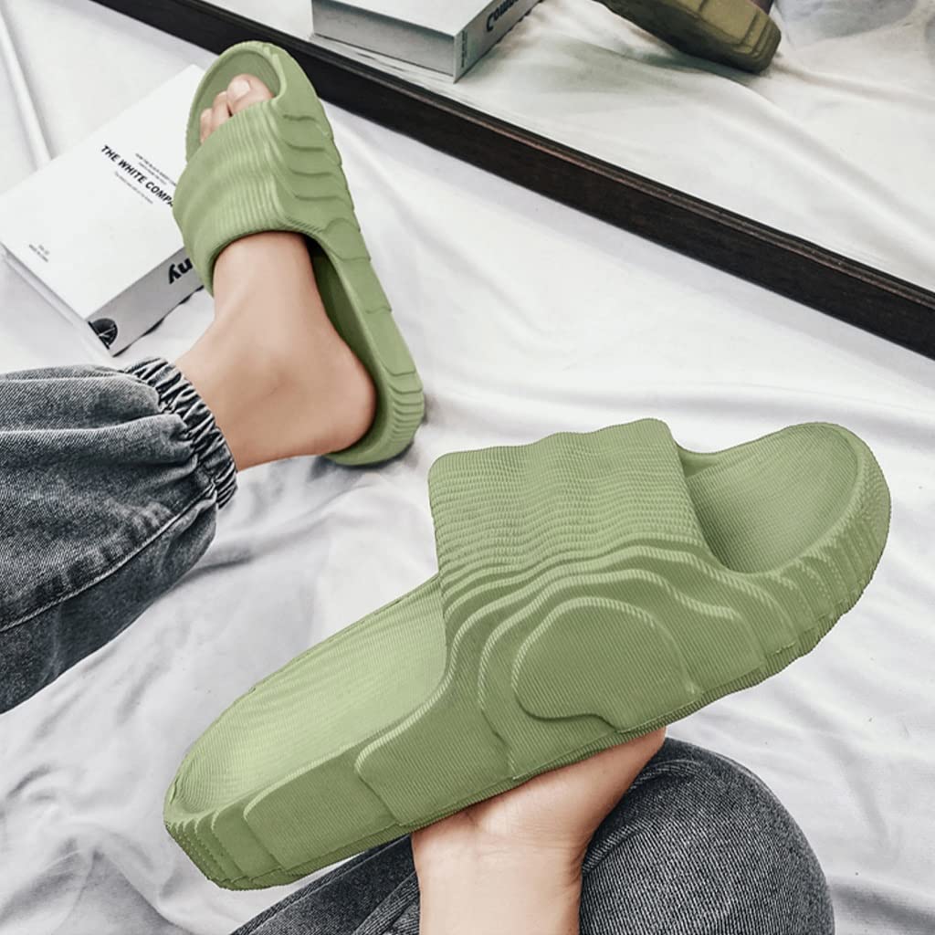 **Men's & Women's Non-Slip Indoor Slippers - Breathable Cloud Slides for Summer, Shower, Bathroom & Home - Lightweight Rubber Sole House Shoes for Casual Comfort**    *(Perfect for Relaxing at Home, Lounging, or Quick Trips to the Pool or Beach!)*