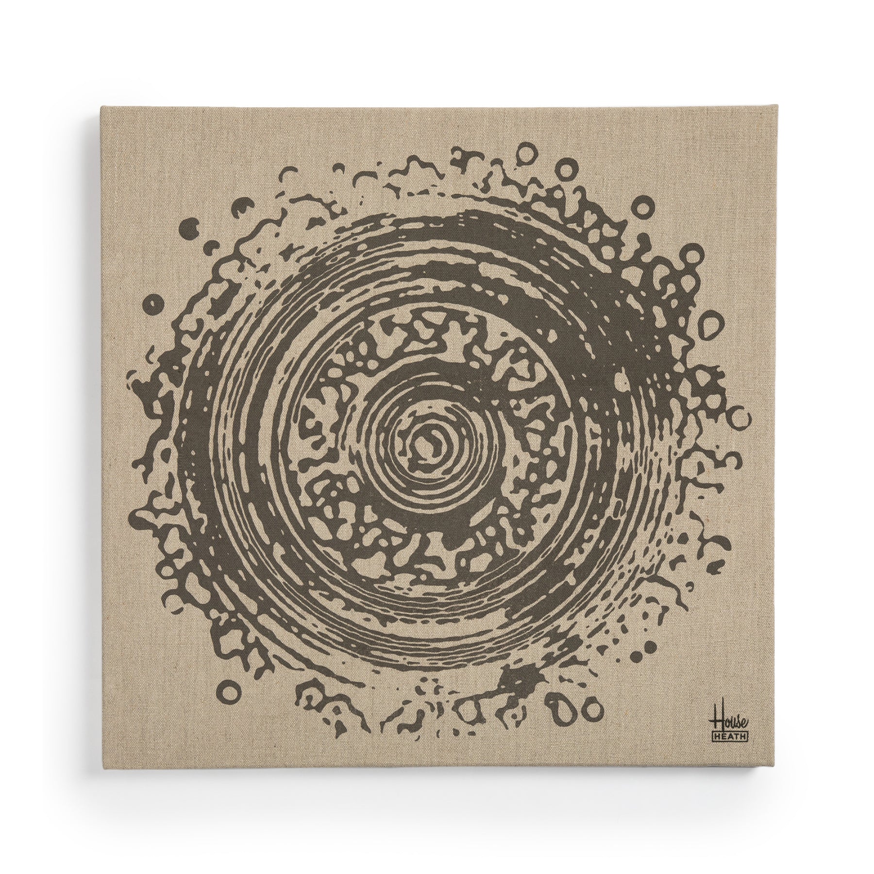 Premium Grey Linen Screen Print - Soft & Durable Fabric for Home Decor, Bedding & DIY Crafts