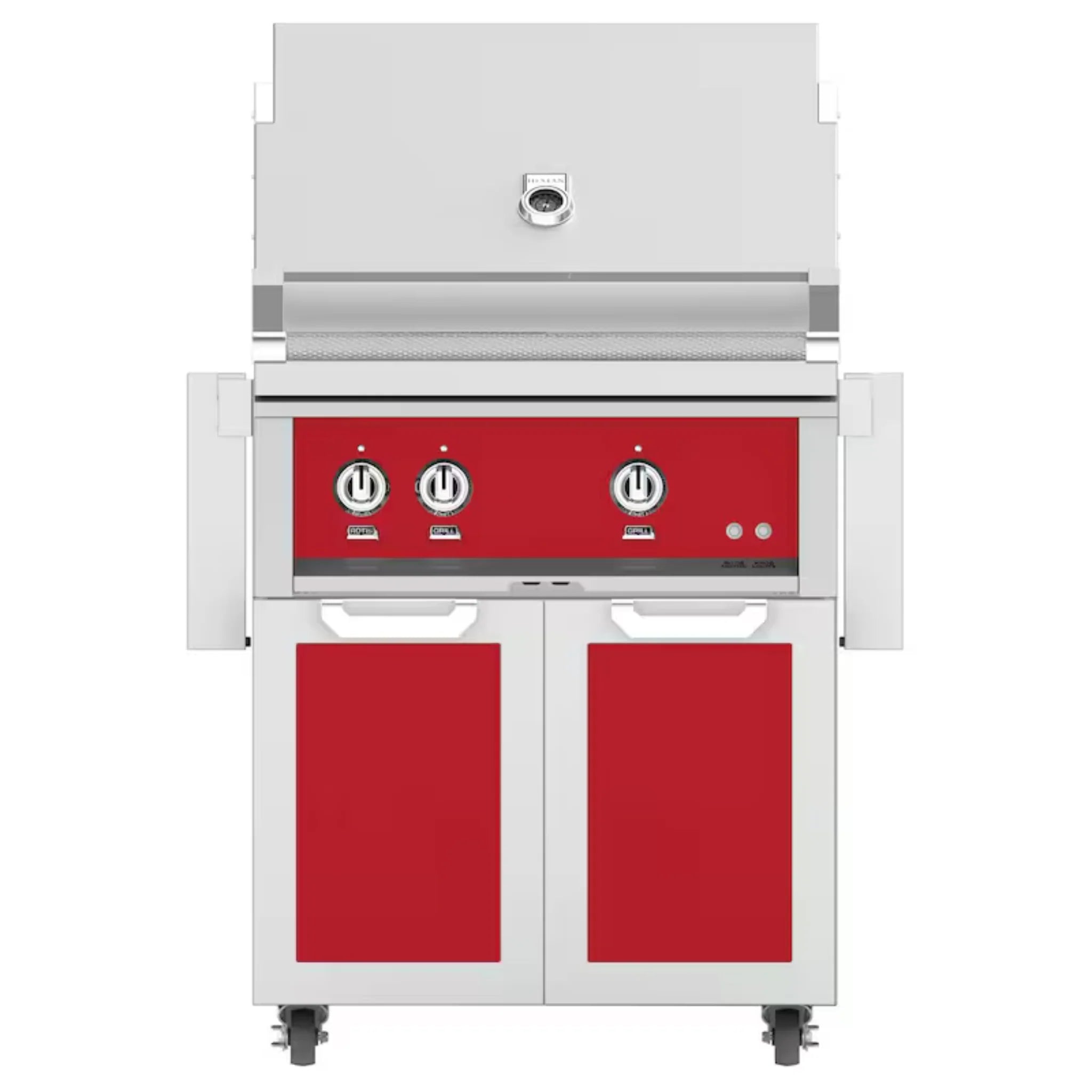 Hestan 30-Inch Freestanding Gas Grill with Double Access Doors - GBR30 GCD30 - Perfect for Outdoor Cooking, Backyard BBQs, and Patio Entertaining