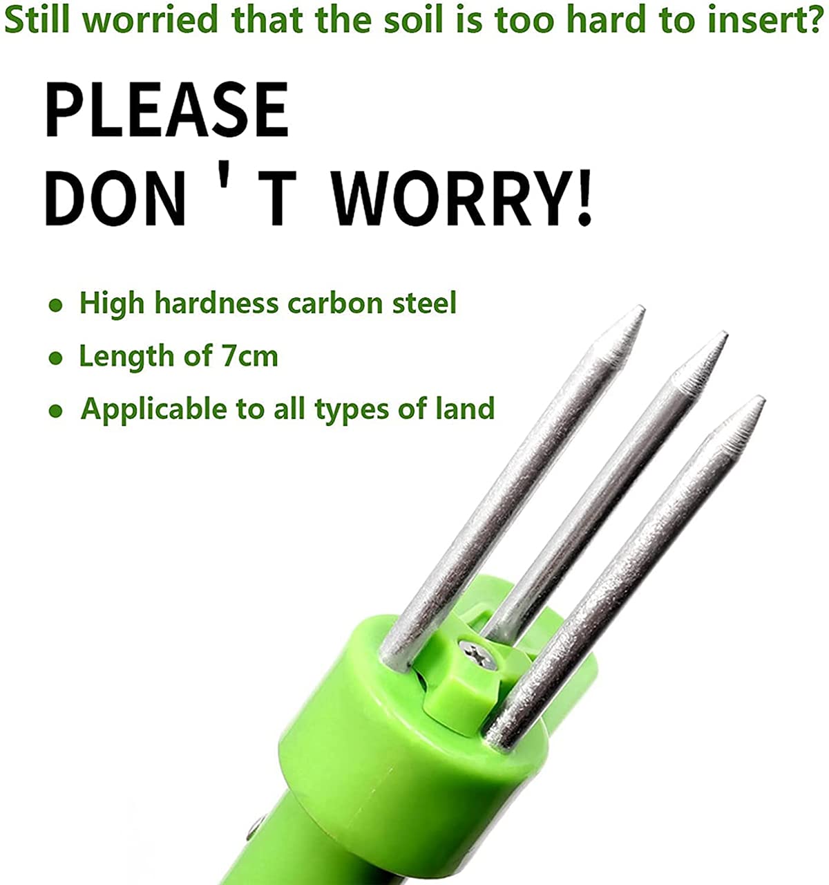 Stand Up Manual Weeder Tool with 3 Steel Claws - 39