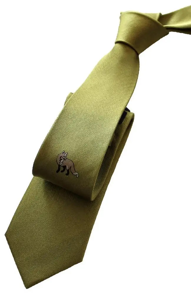 LA Smith Country & Hobby Fox Silk Neckties for Men - Premium Handmade Ties for Business, Weddings & Formal Occasions