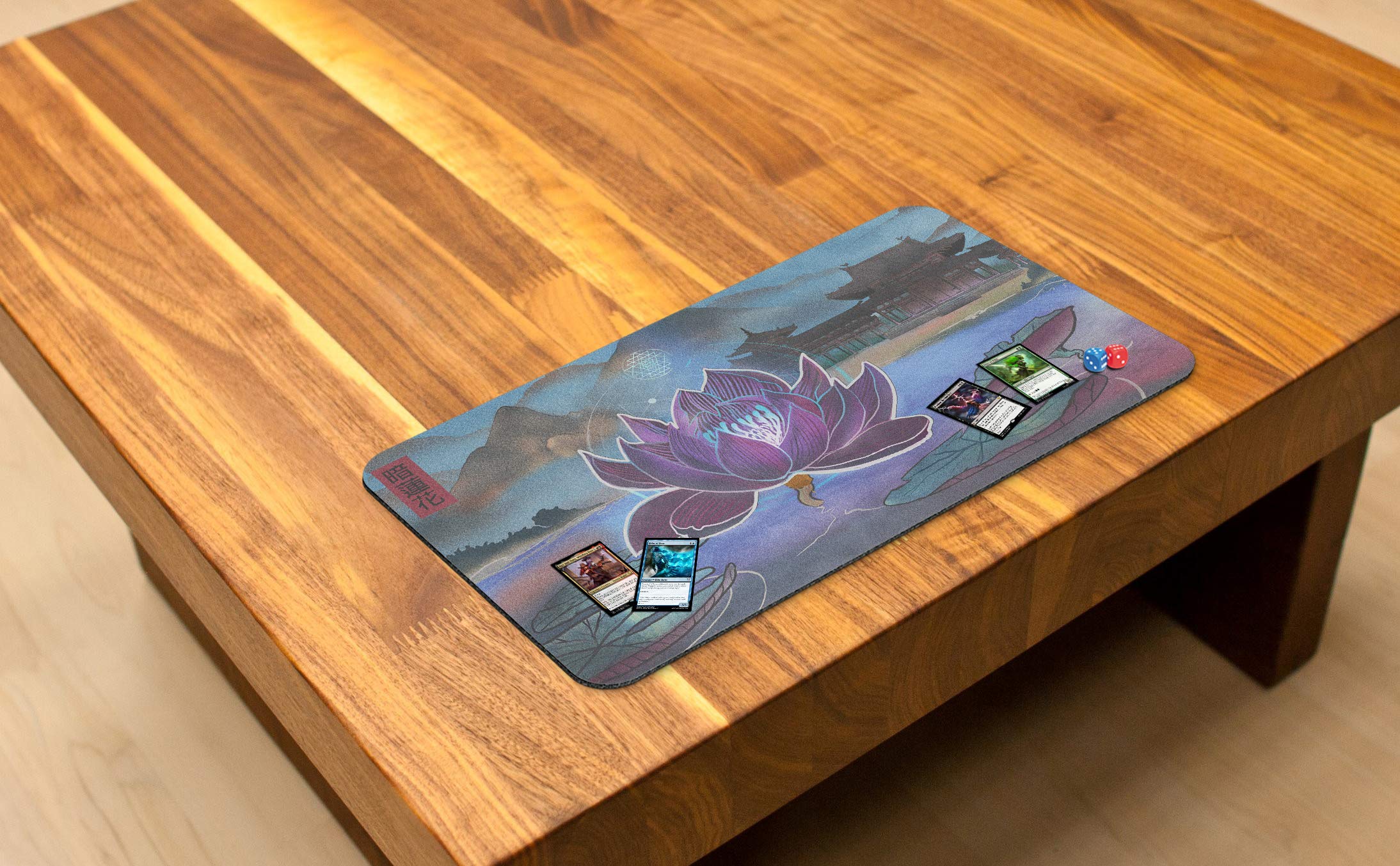 Dark Lotus - Premium MTG Playmat for Magic The Gathering, YuGiOh & TCG Games - Non-Slip Gaming Mat for Casual & Competitive Play - Original Art Design - Perfect for Tournaments, Game Nights & Collectors