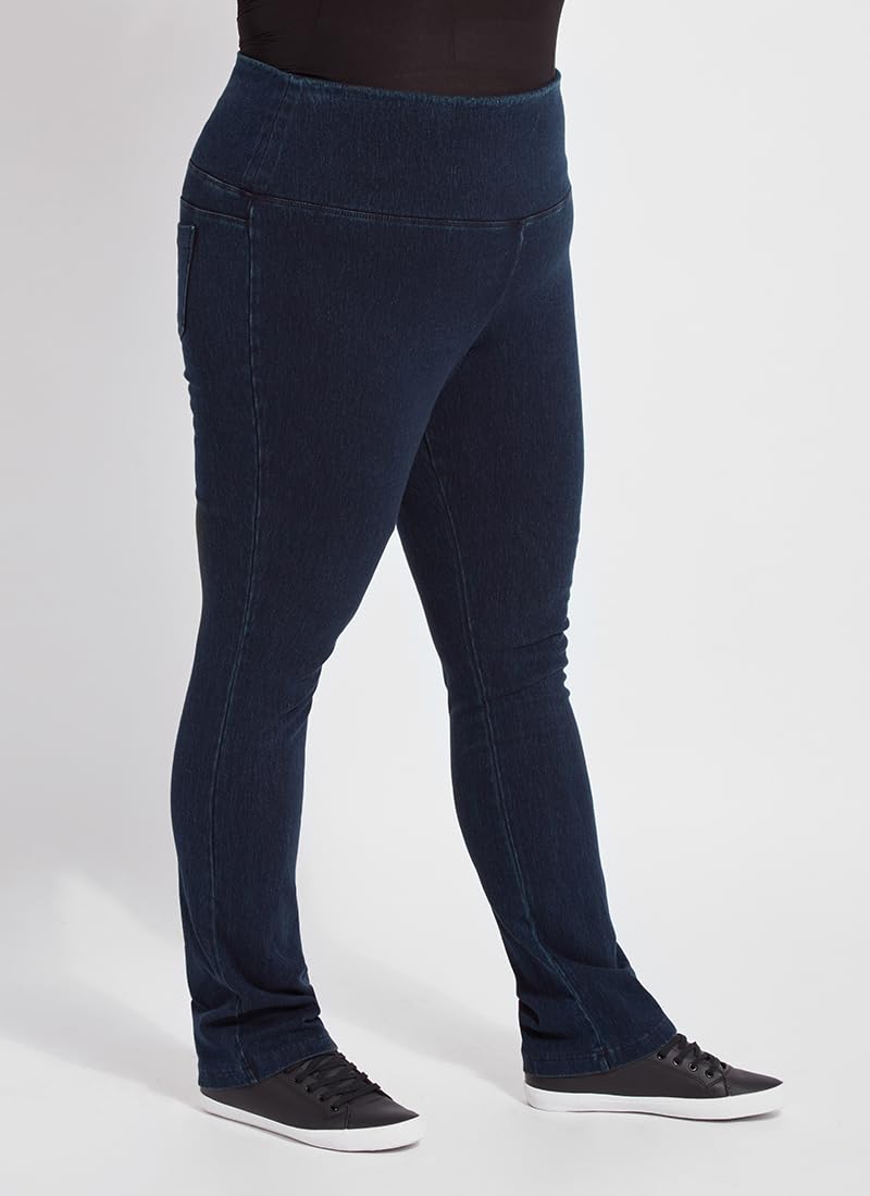Lyssé Women's Plus Size Straight Leg Jeans - Comfortable Stretch Denim Pants for Casual Wear & Everyday Outfits