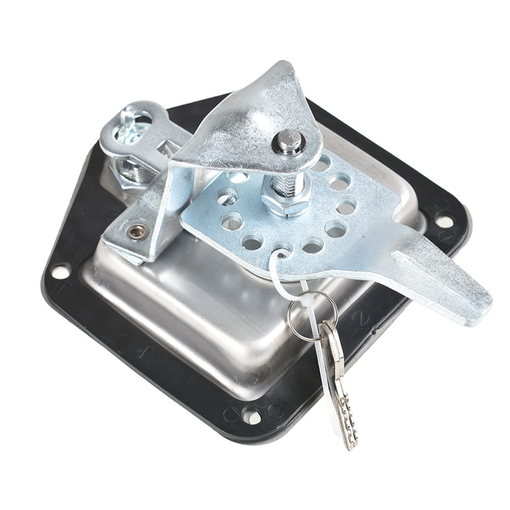 Stainless Steel Trailer Door Latch T-Handle Lock with Keys - 4 Pcs Replacement for RV, Camper, Truck Bed & Toolboxes - Secure Your Cargo During Transport & Storage
