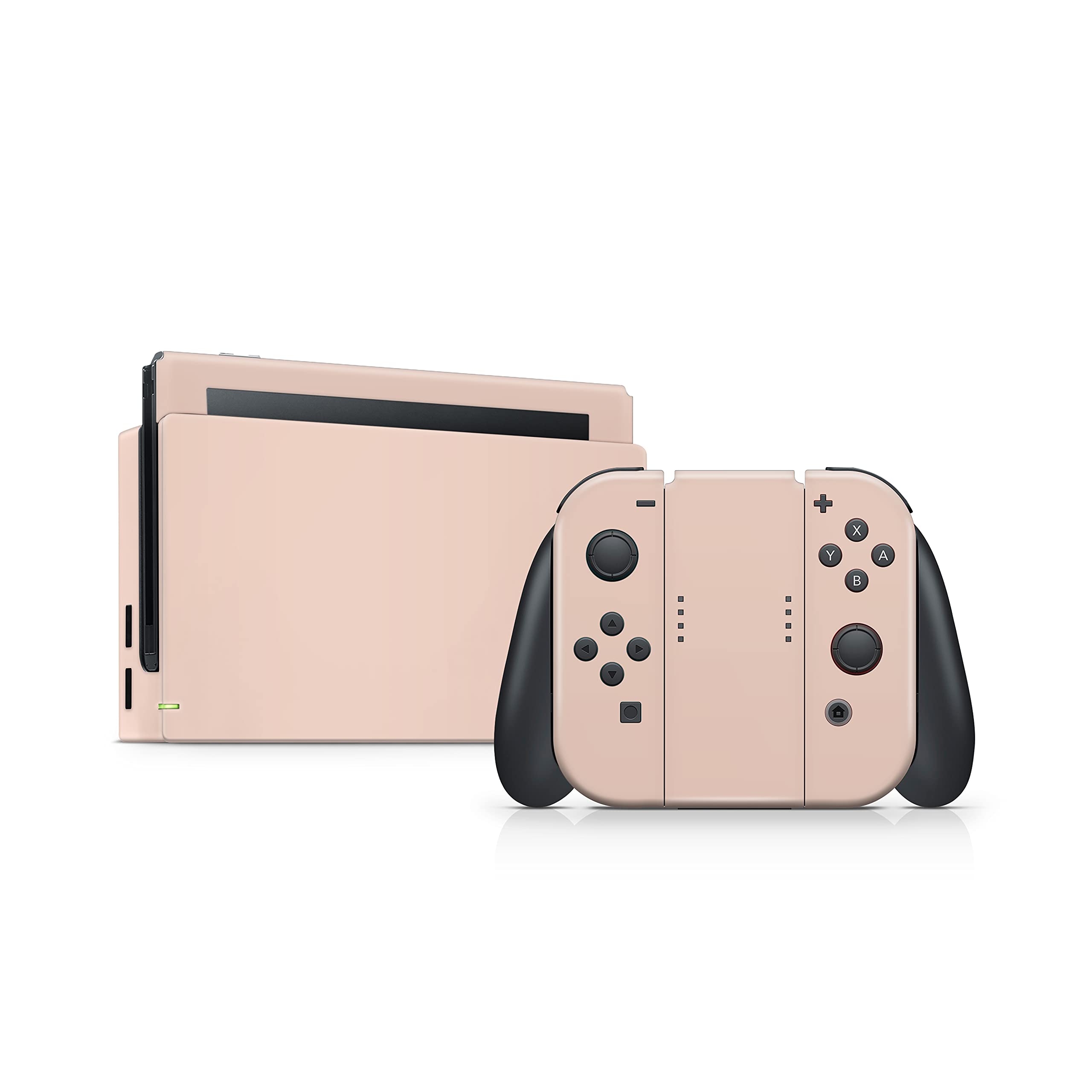 Premium 3M Vinyl Full Wrap Decal Skin for Nintendo Switch - Classic Solid Peach Color, Protective Cover Compatible with All Switch Models | Perfect for Gaming Protection & Customization