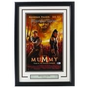 Brendan Fraser Autographed Framed 11x17 The Mummy Movie Poster - Limited Edition Collectible for Fans, Home Theater Decor, and Memorabilia Displays