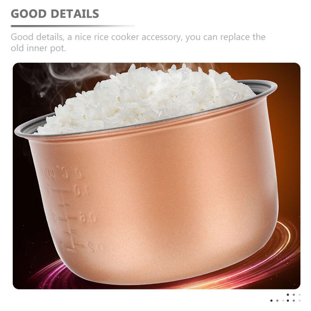 HEMOTON 3.2-Qt Nonstick Inner Pot for Instant Pot - Polished Surface Rice Cooker Replacement Pot with Measurement Scale (3L, 8.25