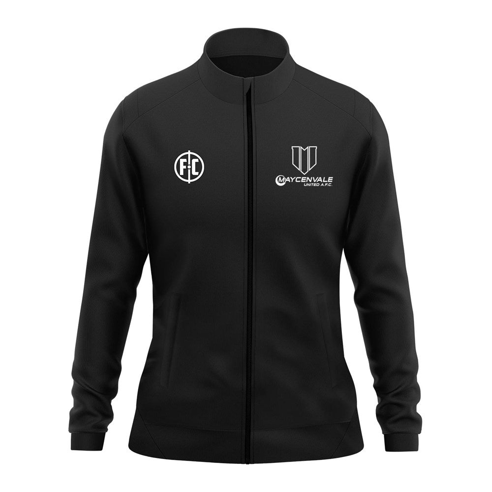 Maycenvale United Club Women's Full Zip Jacket - Lightweight Fleece Outerwear for Casual Wear, Gym & Outdoor Activities
