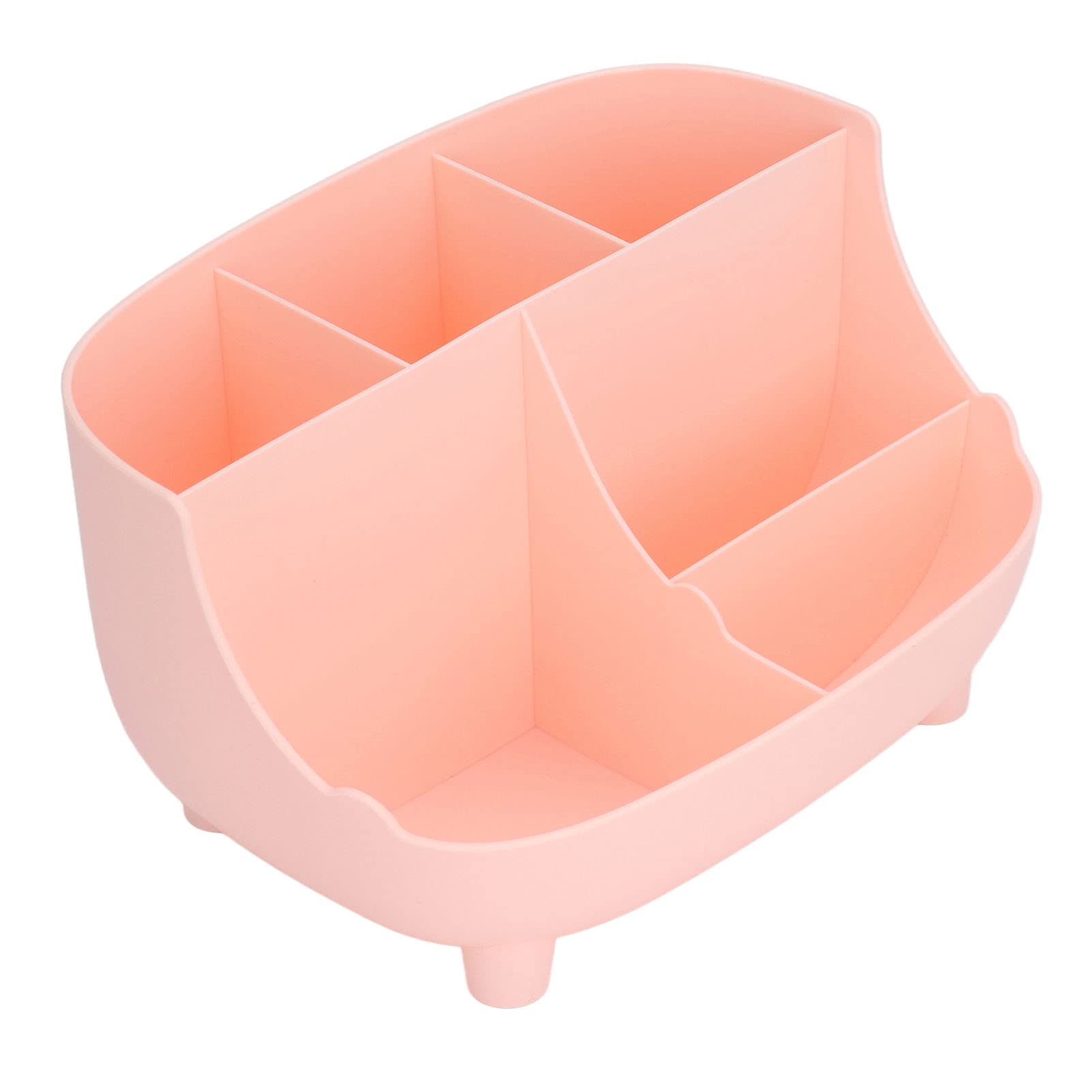 Plastic Storage Box - Lightweight & Compact Tabletop Organizer for Living Room, Bedroom, Study & Bathroom - Pink | Perfect for Home Organization & Small Item Storage