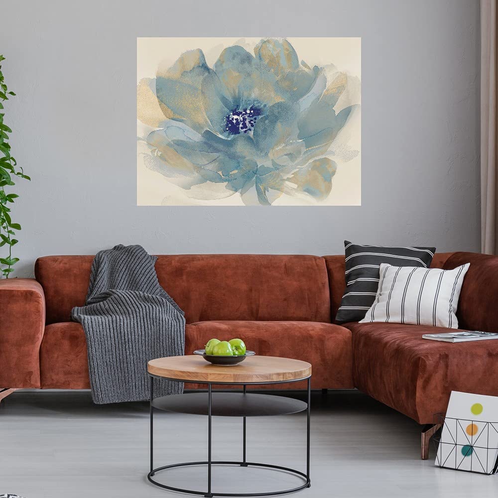 Tania Bello Floral Cloud Dreams Canvas Wall Art - 32x24 Inch Ready to Hang Painting for Living Room, Bedroom, Office Decor - Modern Floral Abstract Artwork for Home & Commercial Spaces