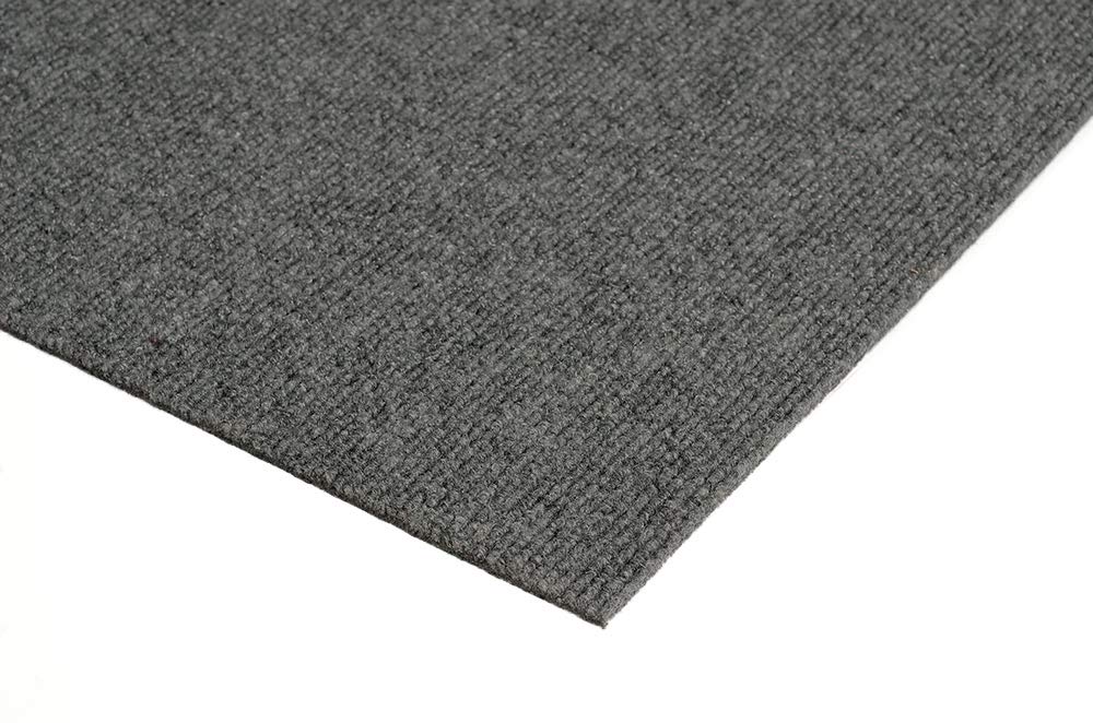 Premium KOECKRITZ 9' Round Indoor/Outdoor Rug - Eco-Friendly PET Fiber Made from 100% Recycled Bottles - Sky Grey - Perfect for Patio, Deck, Living Room & High-Traffic Areas