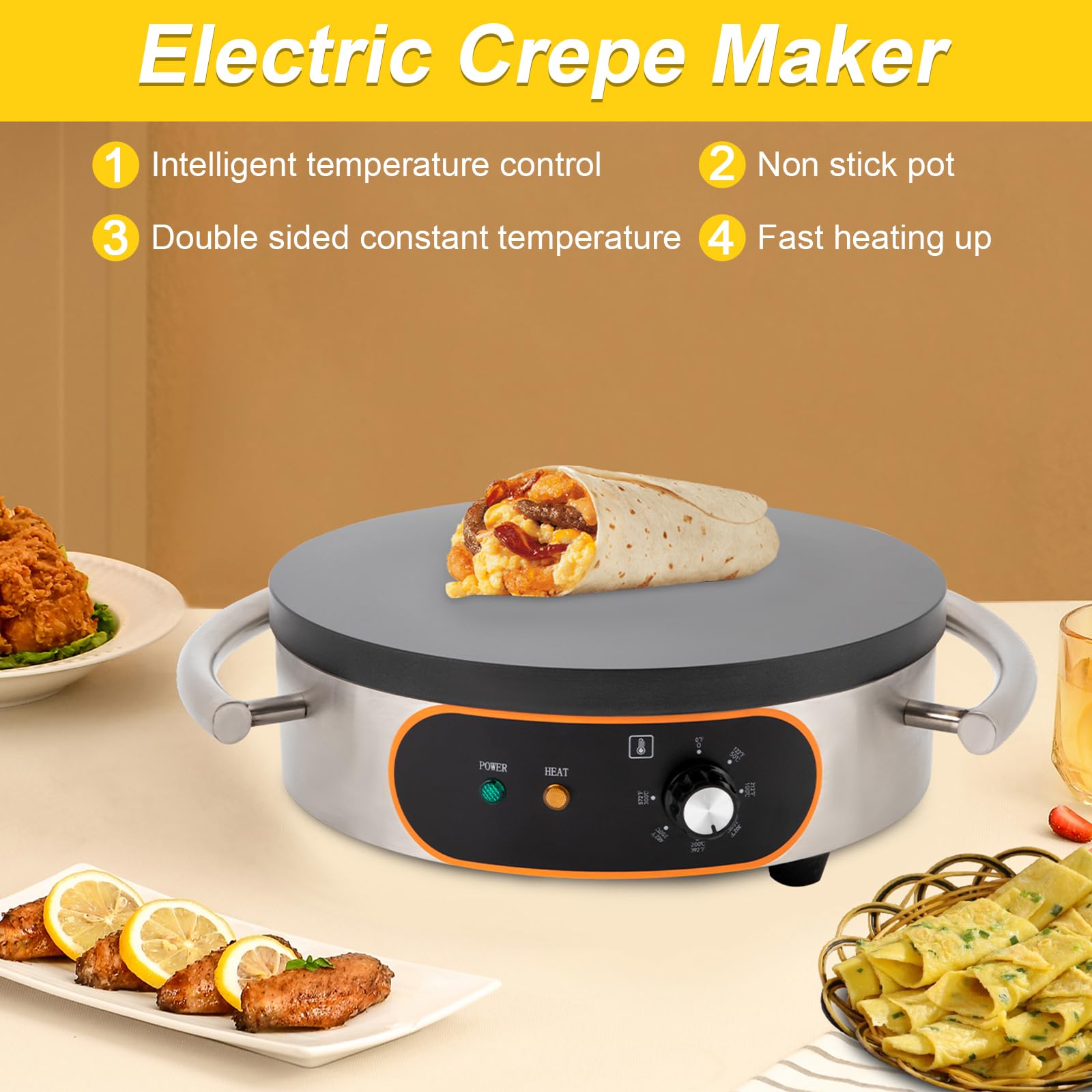 Commercial Crepe Maker Machine - 16