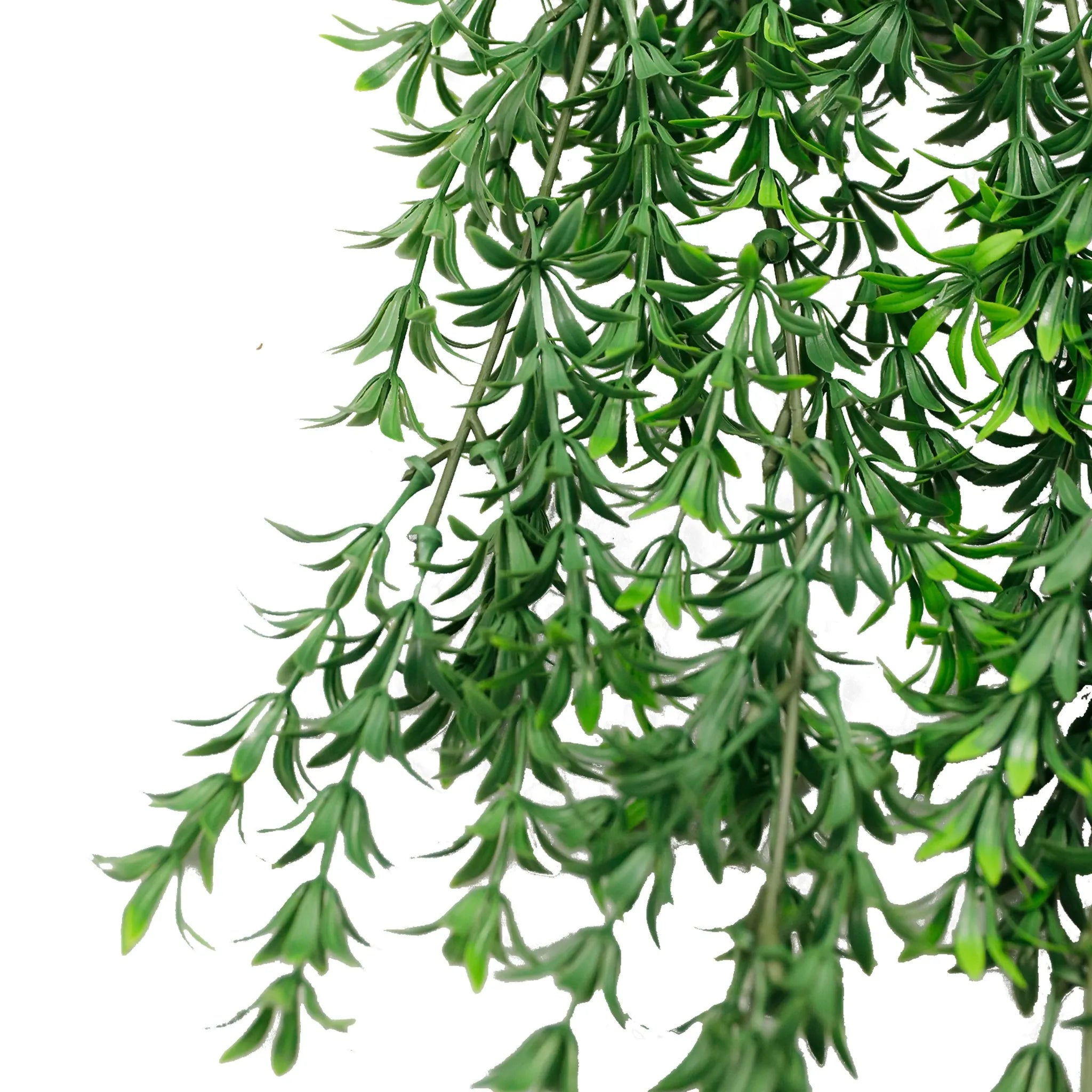 UV & Fire Resistant Hanging Willow Leaf Vine - 18cm x 76cm Artificial Greenery for Home Decor, Wedding, Party & Outdoor Landscaping