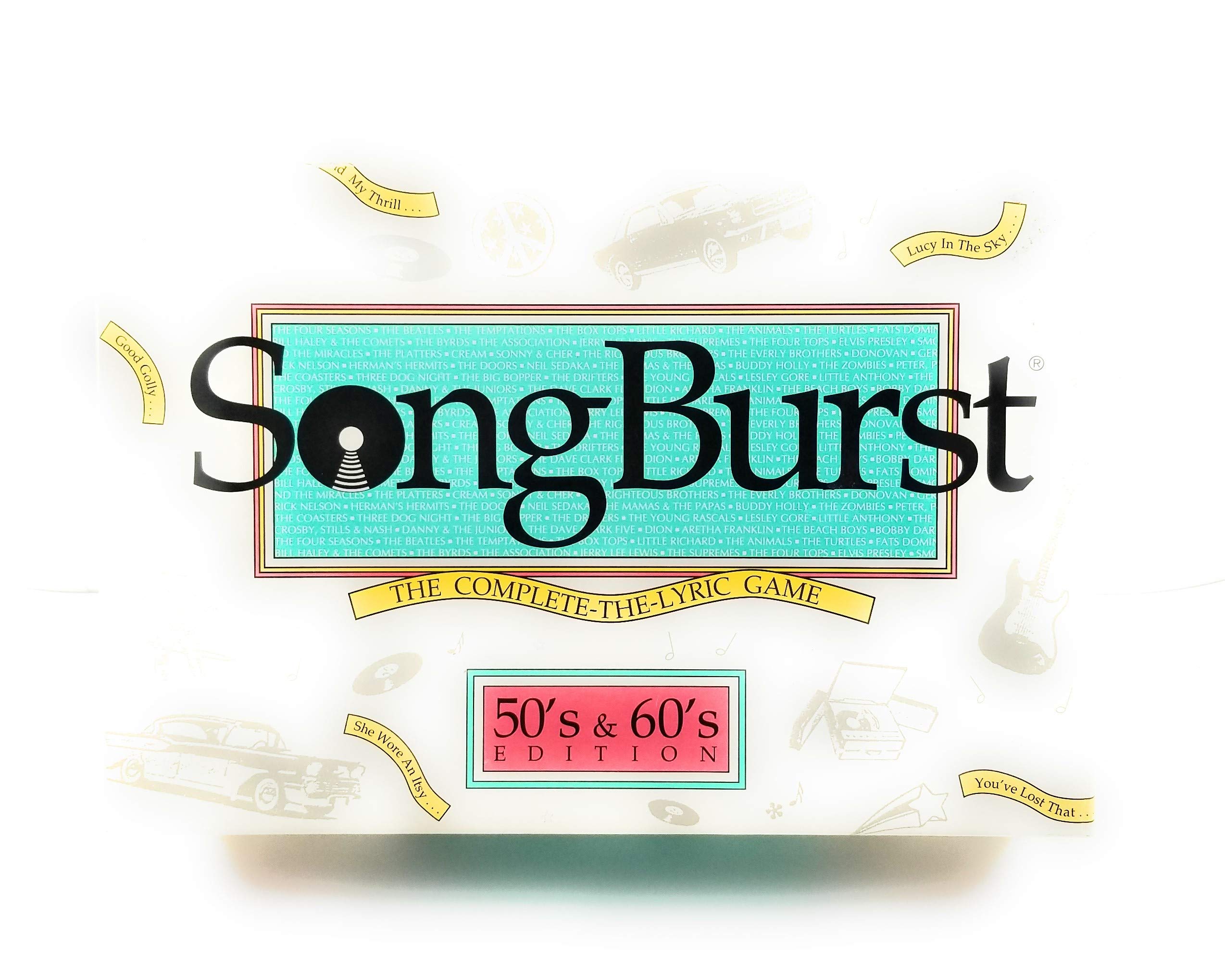 Song Burst - Complete the Lyric Music Trivia Game | Fun Party & Family Game Night | Perfect for Music Lovers & Social Gatherings