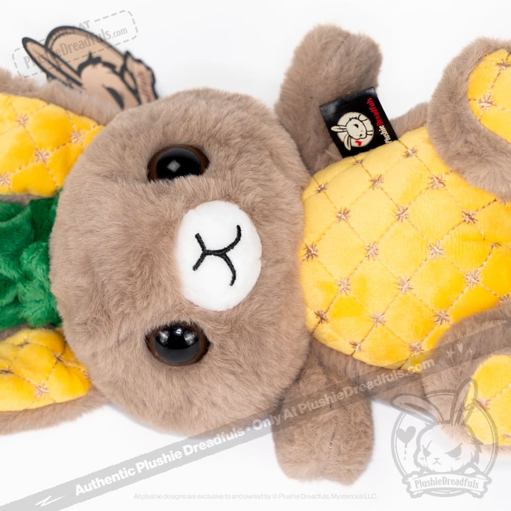 Plushie Dreadfuls Pineapple Rabbit Stuffed Animal - Soft Cute Bunny Plush Toy for Kids, Gift for Girls & Boys, Perfect for Bedroom Decor and Cuddling
