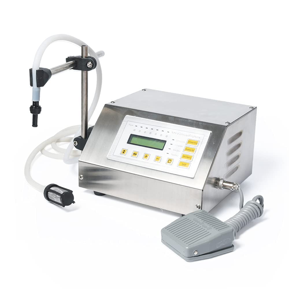 Digital Liquid Filling Machine Pump - 5ml to 3500ml Precise Volume Control for Water, Alcohol & Beverages | GFK160 Model with Extra Filter | Perfect for Home Brewing, DIY Cocktails & Small Business Production