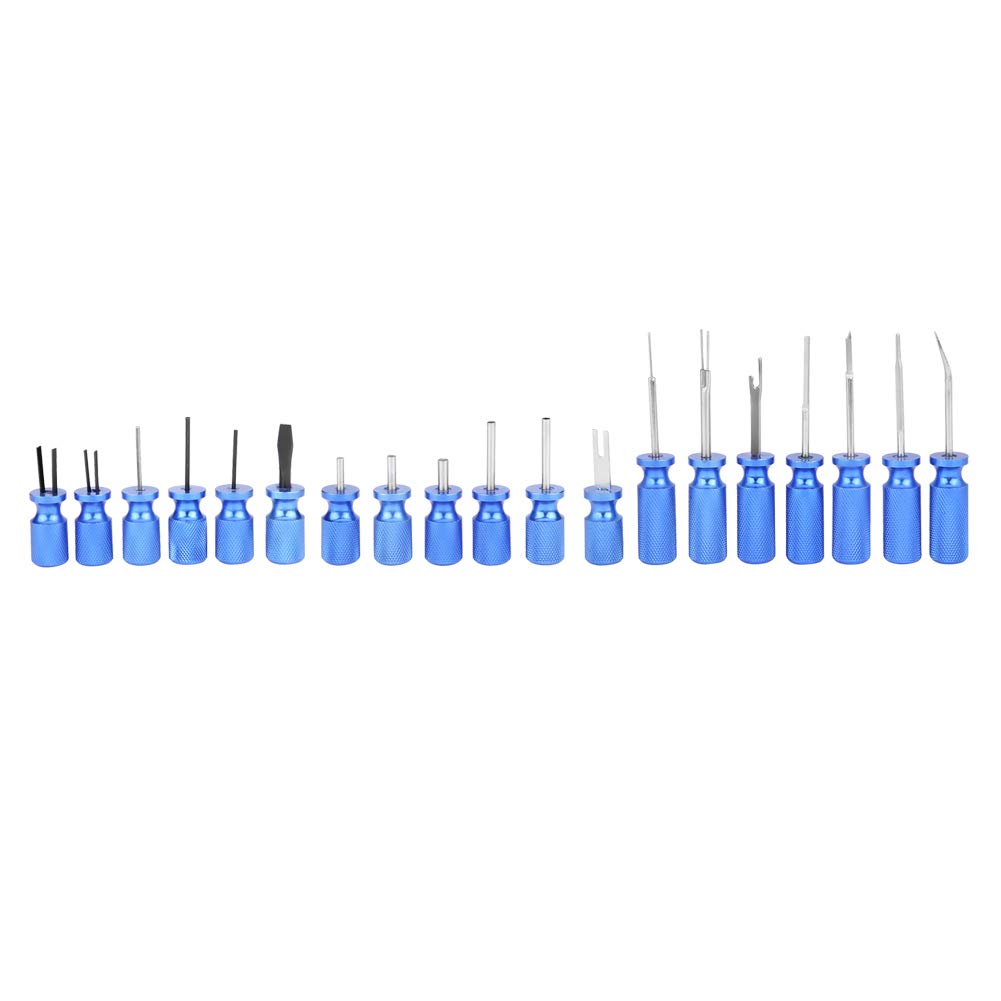 19-Piece Universal Car Electrical Terminal Removal Tool Kit - Professional Connector Release Set for Automotive Wiring Repair & Maintenance | Ideal for Mechanics, DIY Enthusiasts & Auto Electrical Work