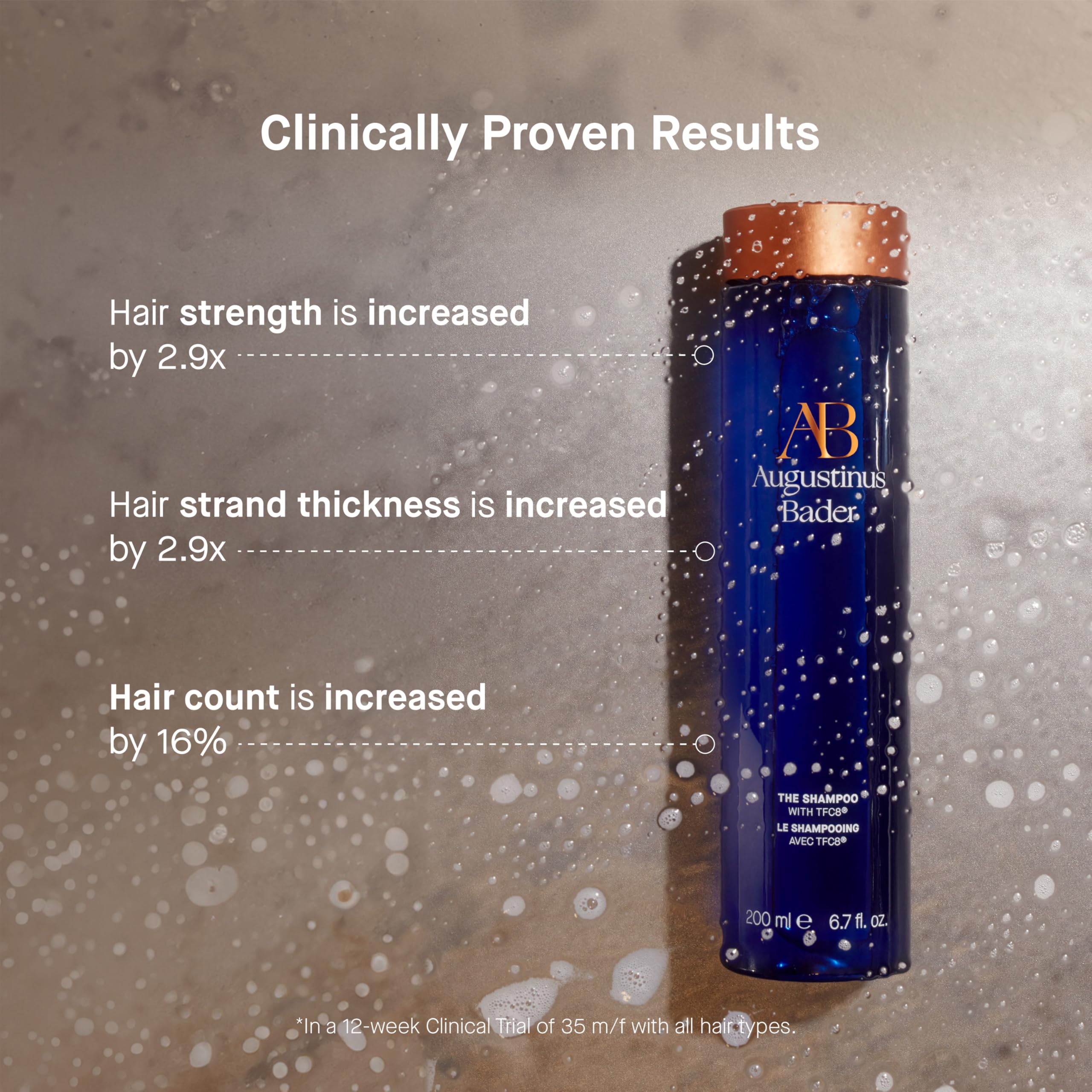 Augustinus Bader The Shampoo - Hydrating & Repairing Hair Care for Damaged Hair - Perfect for Daily Use & Color-Treated Hair