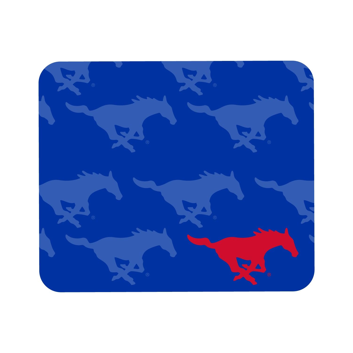 SMU Mustangs Mouse Pad - Non-Slip Fabric Gaming & Office Desk Mat with University Mascot Design - Perfect for Work, Gaming & School Laptop Use