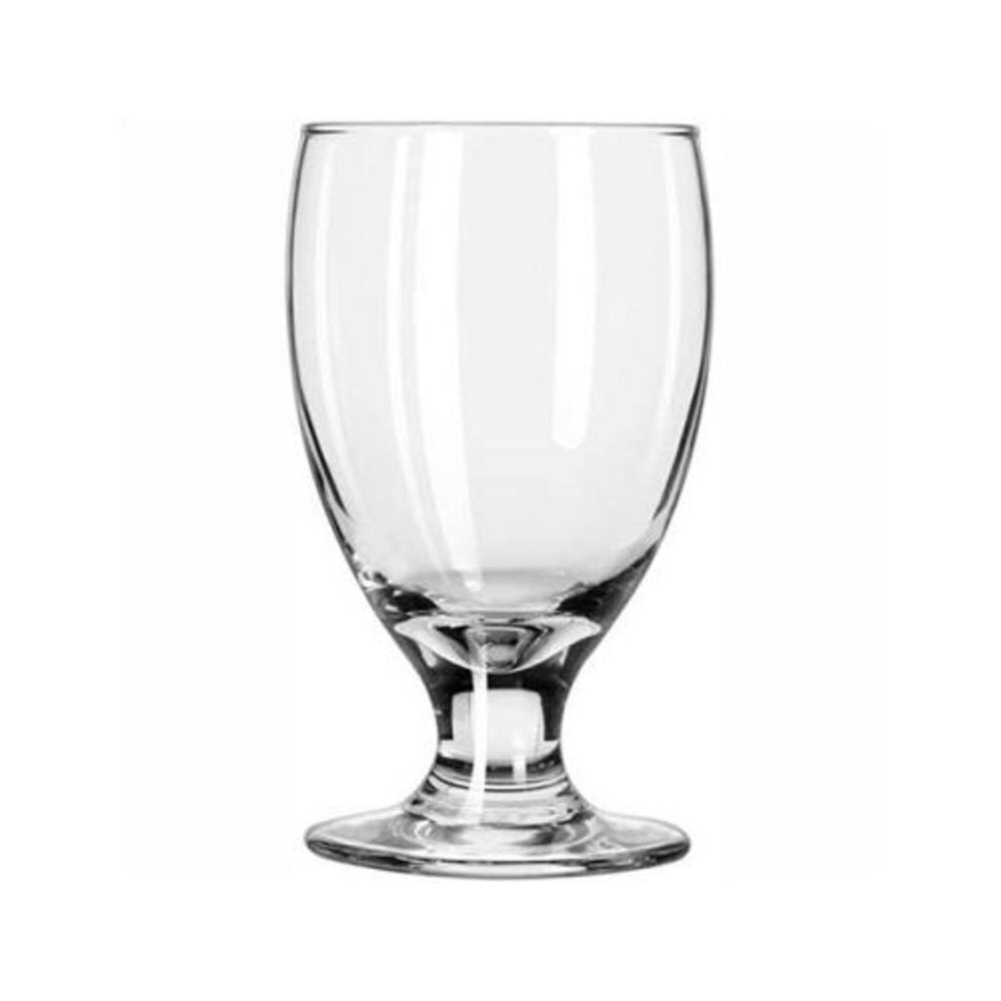 Premium Libbey Embassy Footed Drink Glasses - Elegant 10.5oz Banquet Goblets (Set of 6) - 5.25