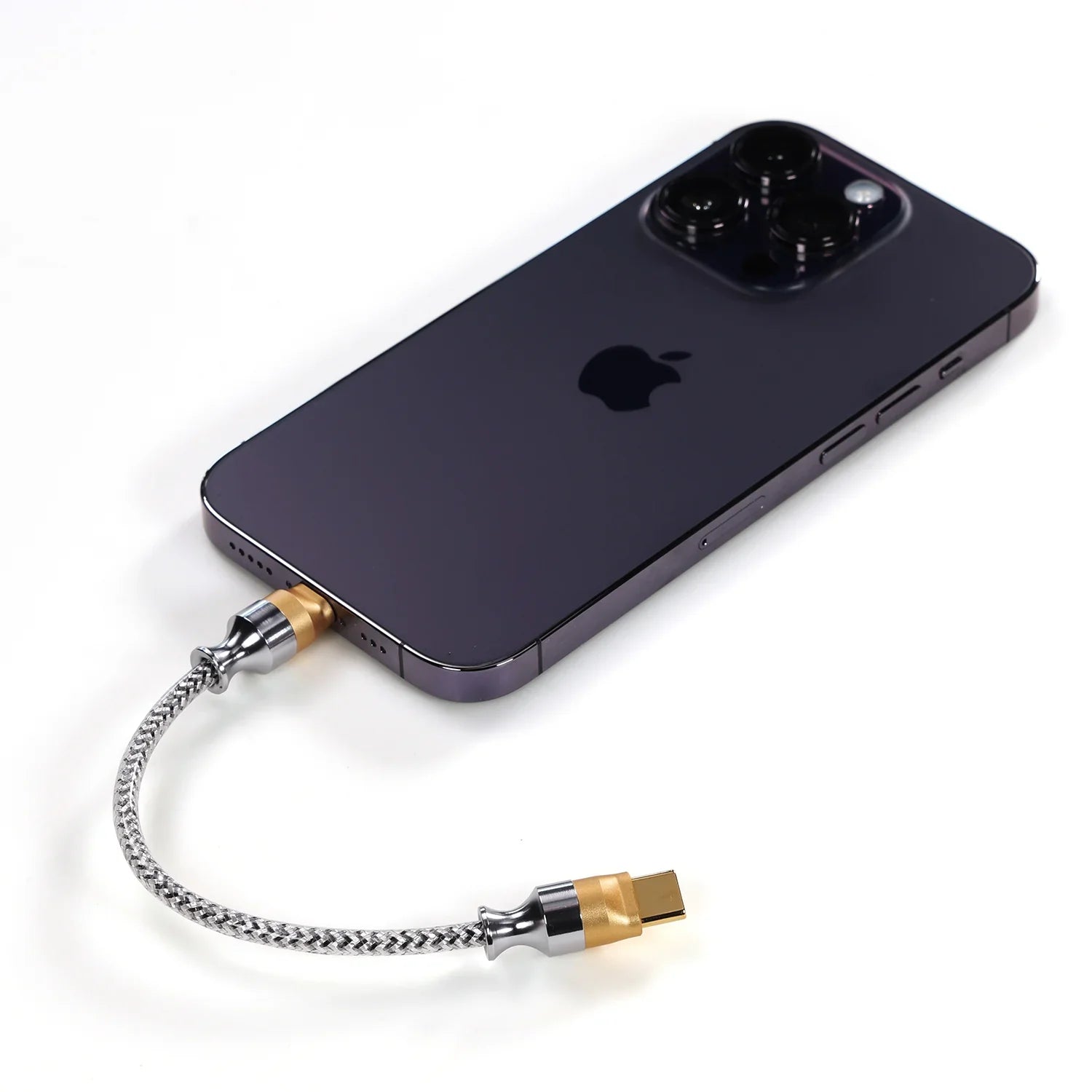 DD ddHiFi MFi07S Lightning to USB C OTG HiFi Audiophile Cable - Premium Digital Audio Connector for iPhone & USB-C Devices - Perfect for Studio Recording, Mobile DAC, Hi-Fi Music Playback (Open Box)