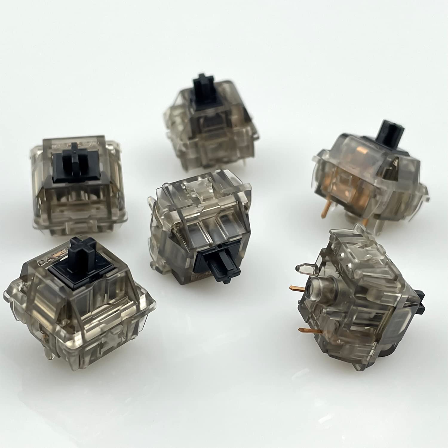 Gateron Silent Black Ink V2 Switches - 5Pin RGB Linear Mechanical Keyboard Switches for DIY Custom Keyboards (108PCS) | Ultra Quiet Typing for Office & Gaming