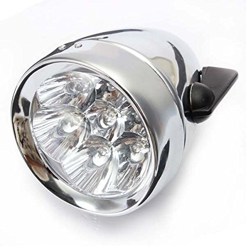 Vintage Retro Bicycle Headlight - 7 LED Bike Front Light with Adjustable Bracket for Fixie, Cruiser & Commuter Bikes | Perfect for Night Riding & Urban Cycling Safety