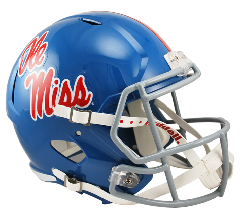 Mississippi State Bulldogs Powder Blue Speed Replica Football Helmet - Authentic College Sports Fan Gear for Games, Tailgating & Collectibles