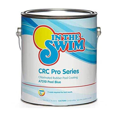 In The Swim Chlorinated Rubber-Base Pool Paint - Dark Blue 1 Gallon | Durable Swimming Pool Coating for Concrete & Plaster | Perfect for Pool Resurfacing & Maintenance