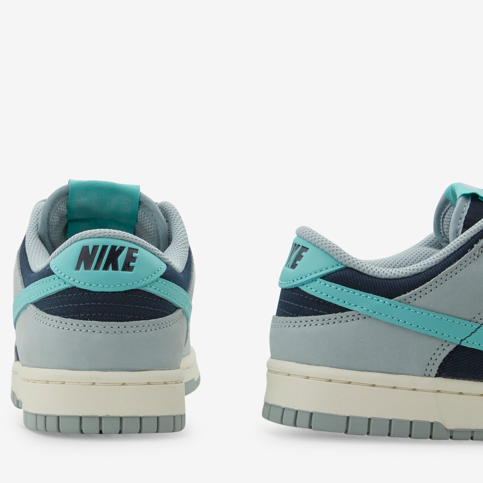 Nike Dunk Low Retro Premium Sneakers - Light Pumice/Green Frost/Dark Obsidian Colorway | Men's Casual Shoes for Streetwear & Everyday Wear