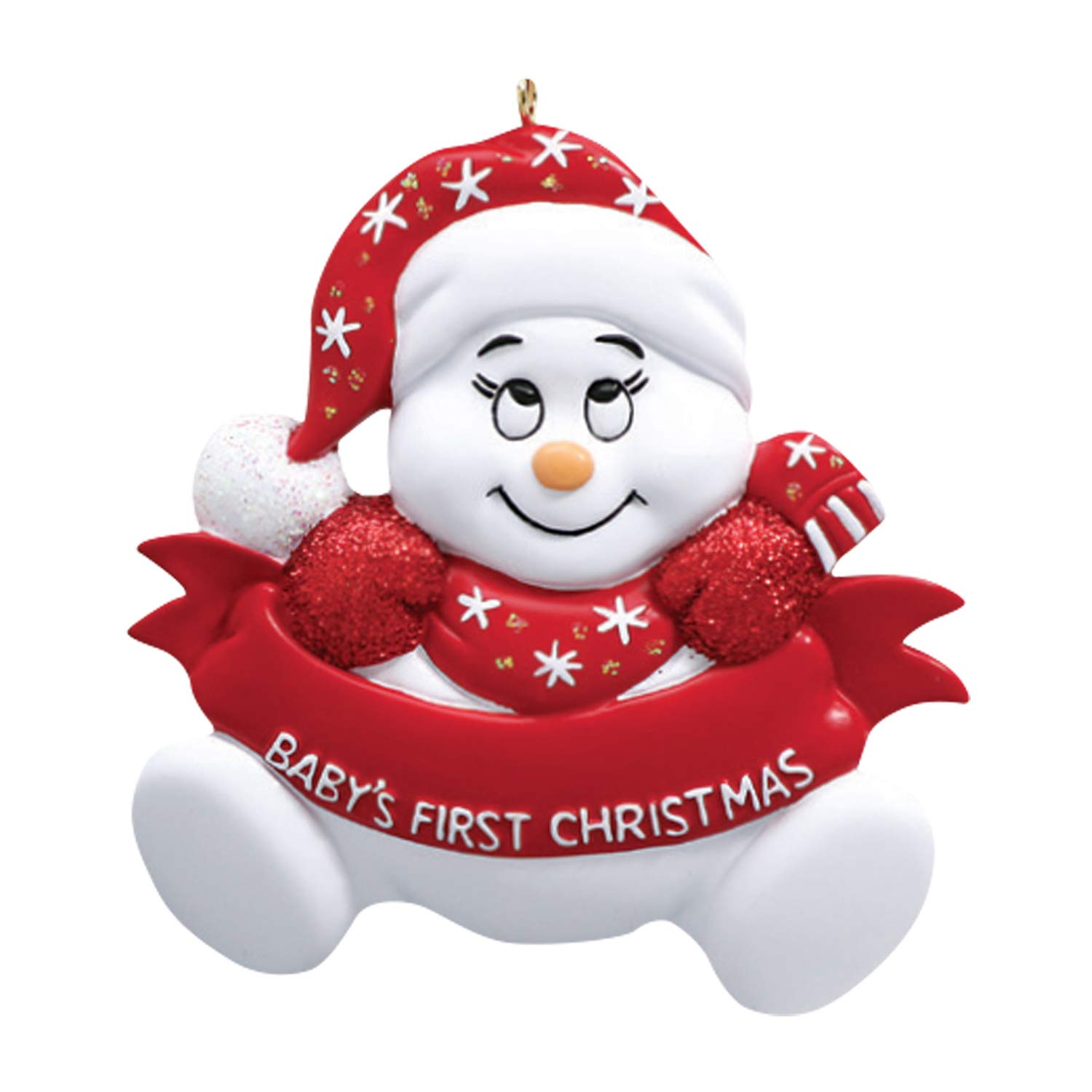 **Personalized Baby's First Christmas Ornaments 2024 – Custom Name Snowman Baby Hanging Decor for Newborn – Perfect for Christmas Tree, Gift & Holiday Memories**