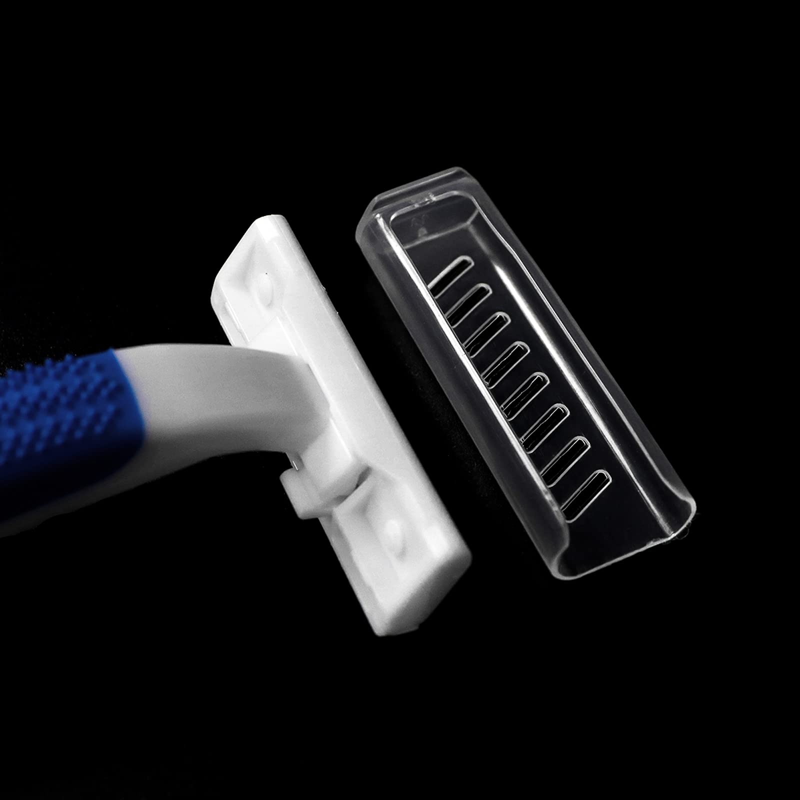 Bulk Disposable Twin Blade Razors - 30 Individually Wrapped Razors with Clear Safety Cap & Shaving Cream | Perfect for Travel, Hotels, Shelters, Homeless Care & Airbnbs