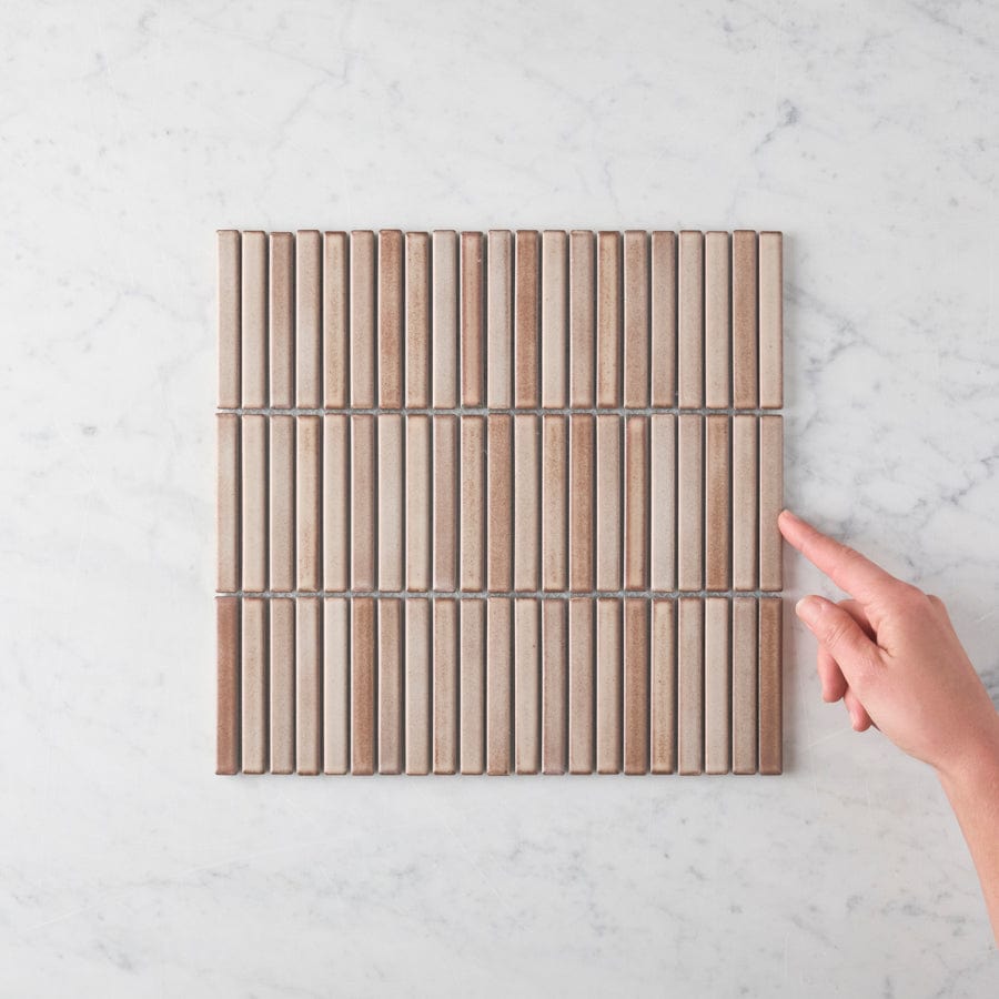 Coogee Antique Beige Matte Kit Kat Mosaic Tile - Premium Ceramic Wall & Floor Tiles for Kitchen Backsplash, Bathroom, and Shower Renovation