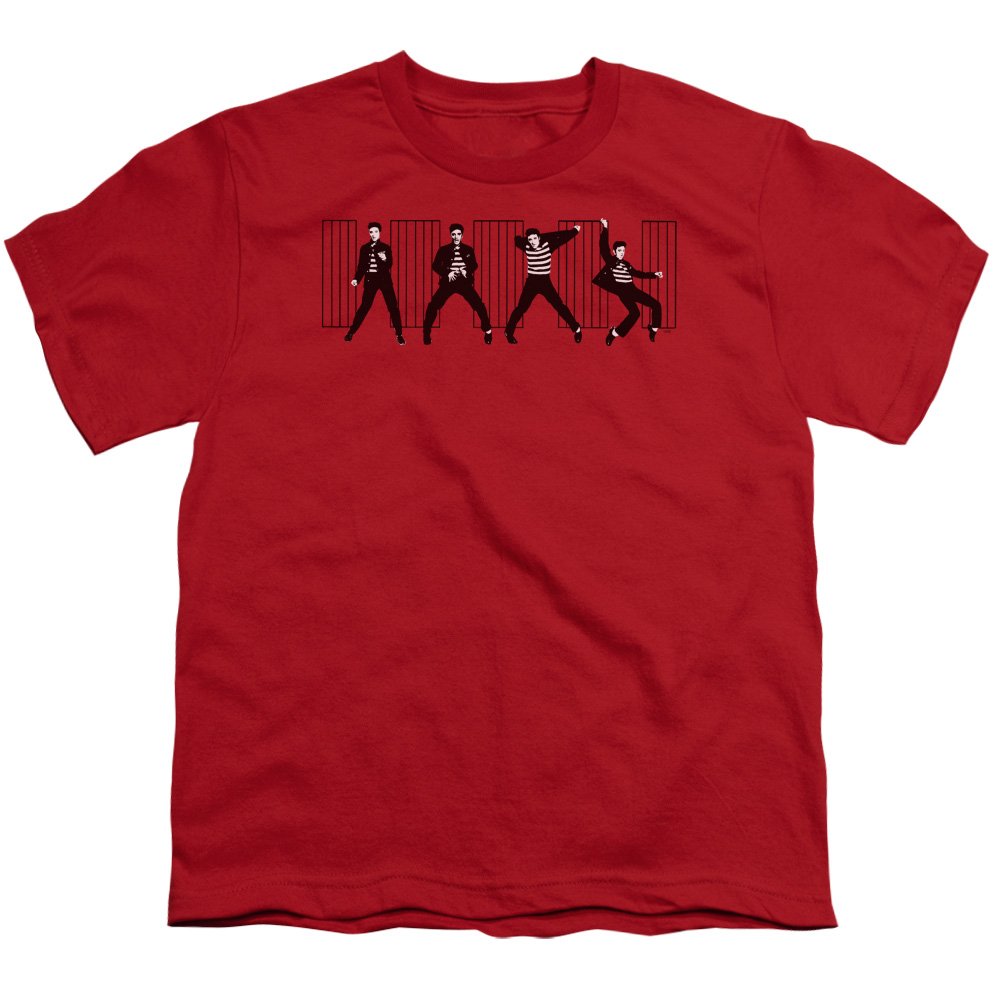Elvis Presley Jailhouse Rock Unisex Youth T-Shirt - Vintage Music Tee for Boys & Girls - Cool Casual Wear for Concerts, School & Everyday Outfits