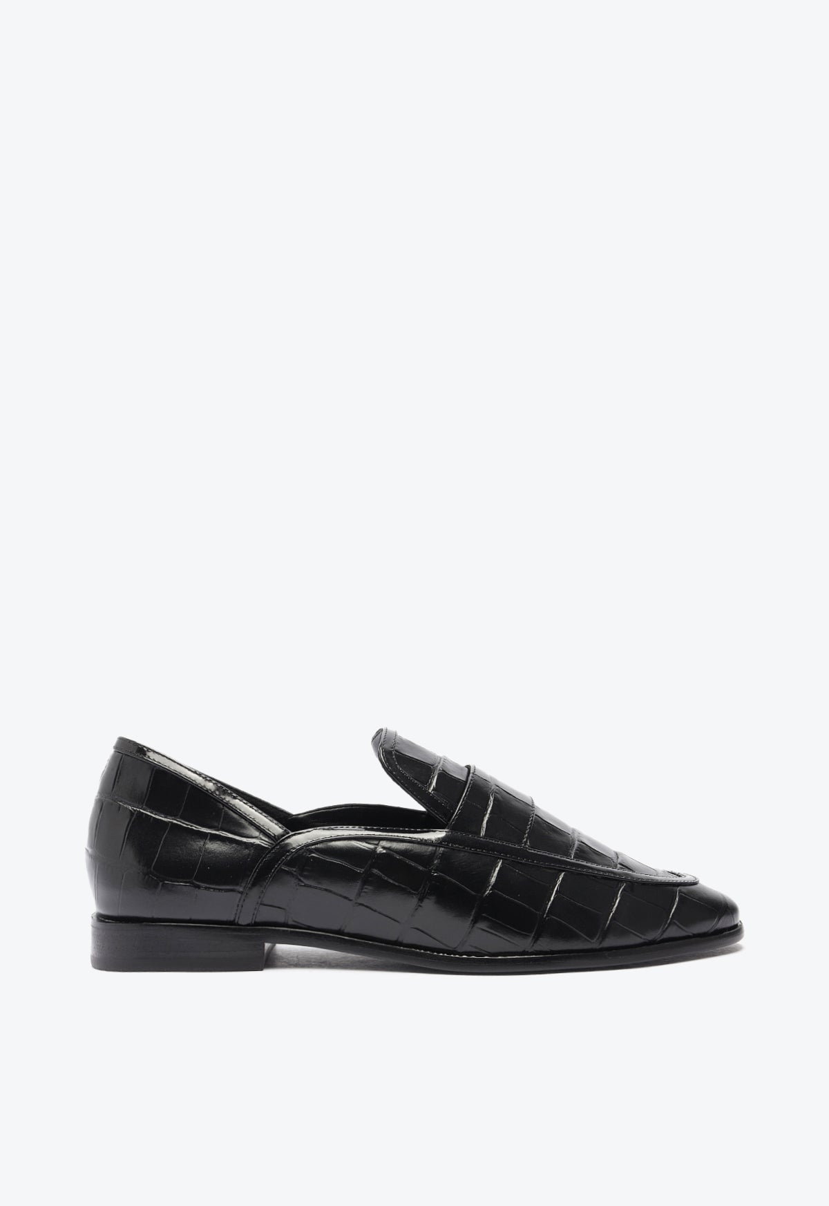 Maurice Croco Embossed Flat Shoes for Women - Comfortable & Stylish Slip-On Loafers | Perfect for Office, Casual Wear & Travel