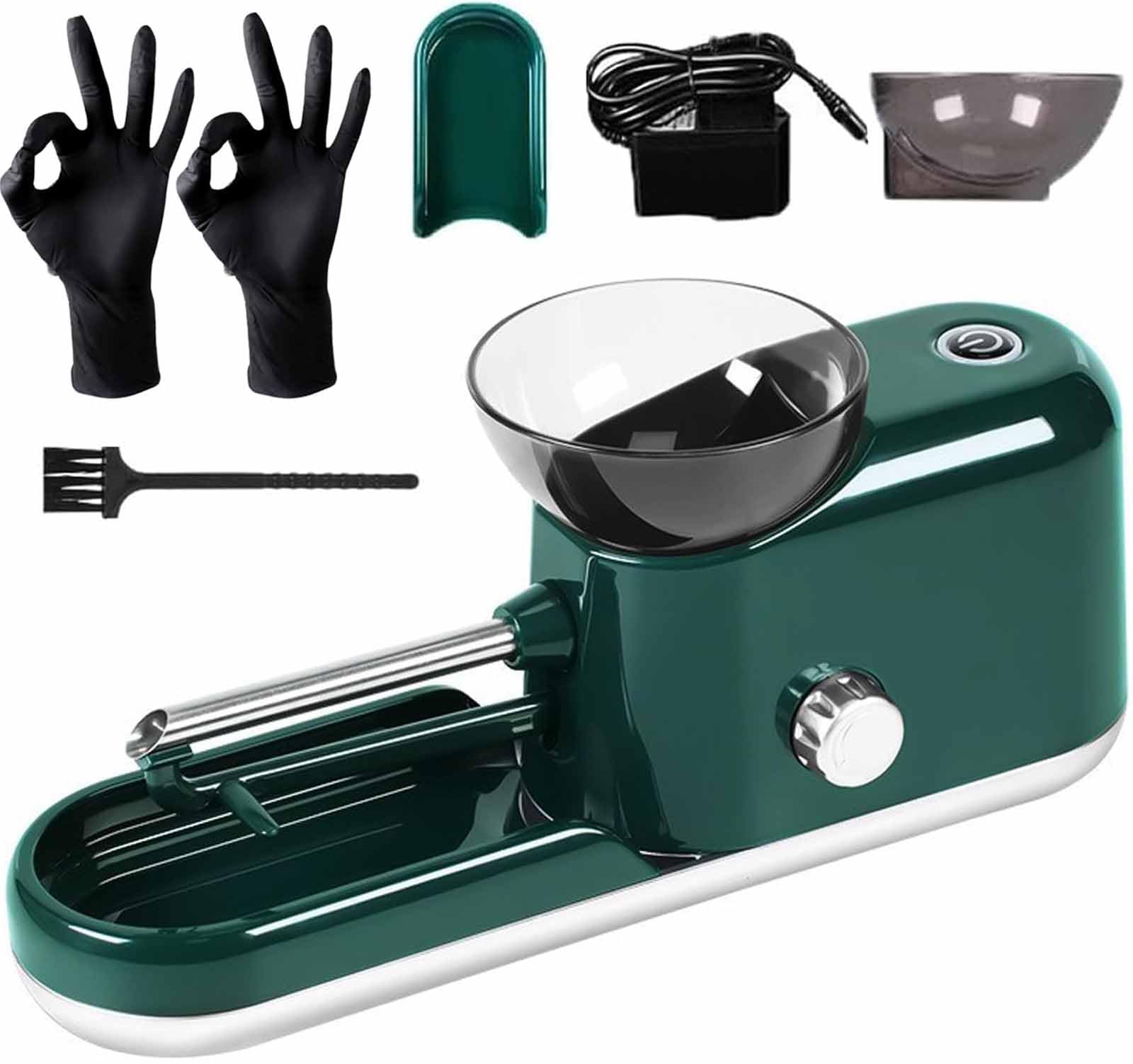 Premium SnoopRoll Automatic Pre-Roll Machine - Electric Herb Grinder & Rolling Device for Perfect Joints - Portable Za Machine for Home, Travel & Outdoor Use (Green)