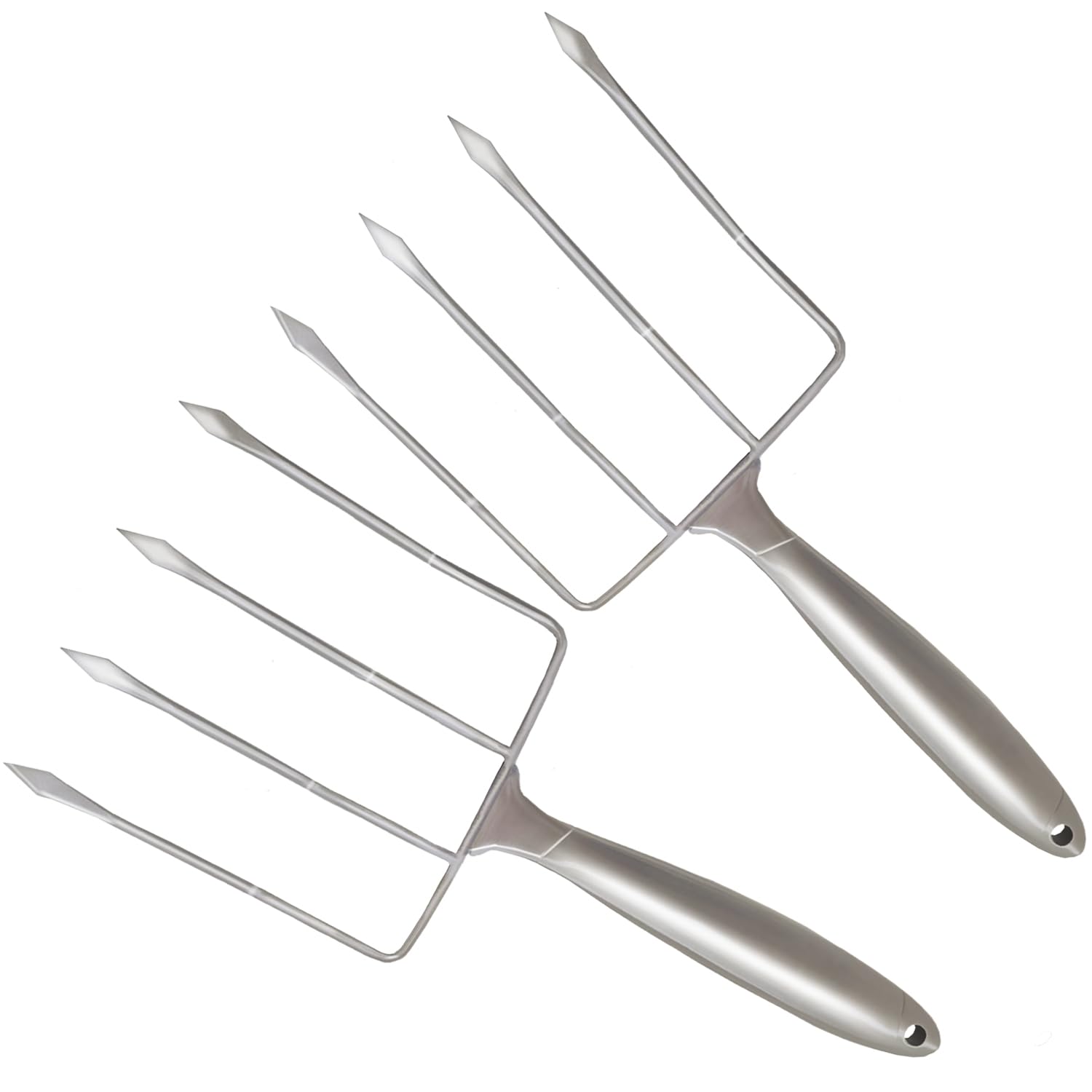 Premium Stainless Steel Poultry Lifters Set of 2 - Heavy Duty Meat Forks for Roasting, Carving & Serving - Perfect for Chicken, Turkey, Ham & Large Cuts - Ideal for BBQ, Thanksgiving Dinner & Holiday Cooking